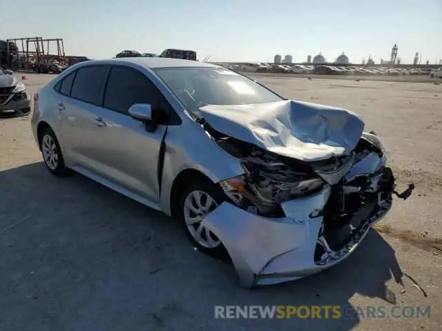 1 Photograph of a damaged car JTDEPMAE9MJ122312 TOYOTA COROLLA 2021