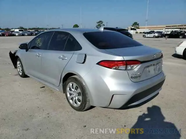 3 Photograph of a damaged car JTDEPMAE9MJ122312 TOYOTA COROLLA 2021