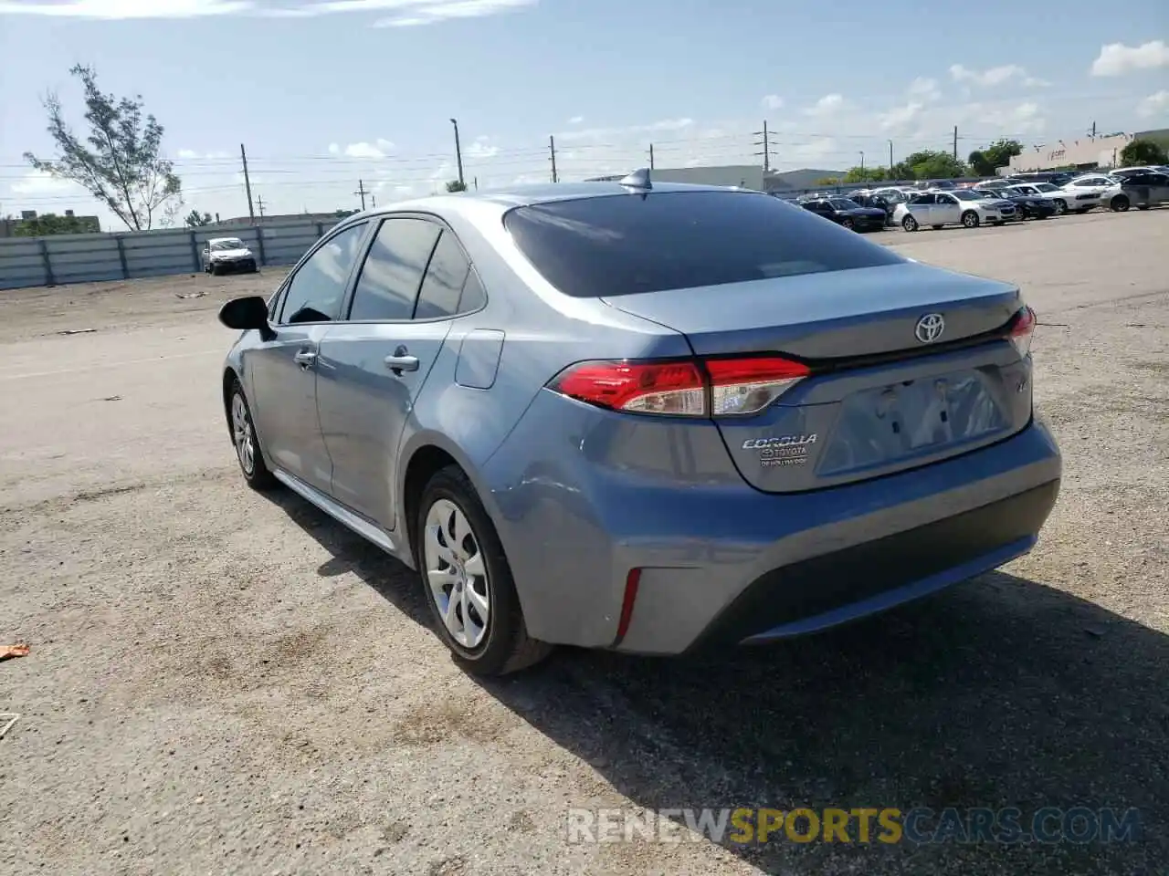 3 Photograph of a damaged car JTDEPMAE9MJ124190 TOYOTA COROLLA 2021