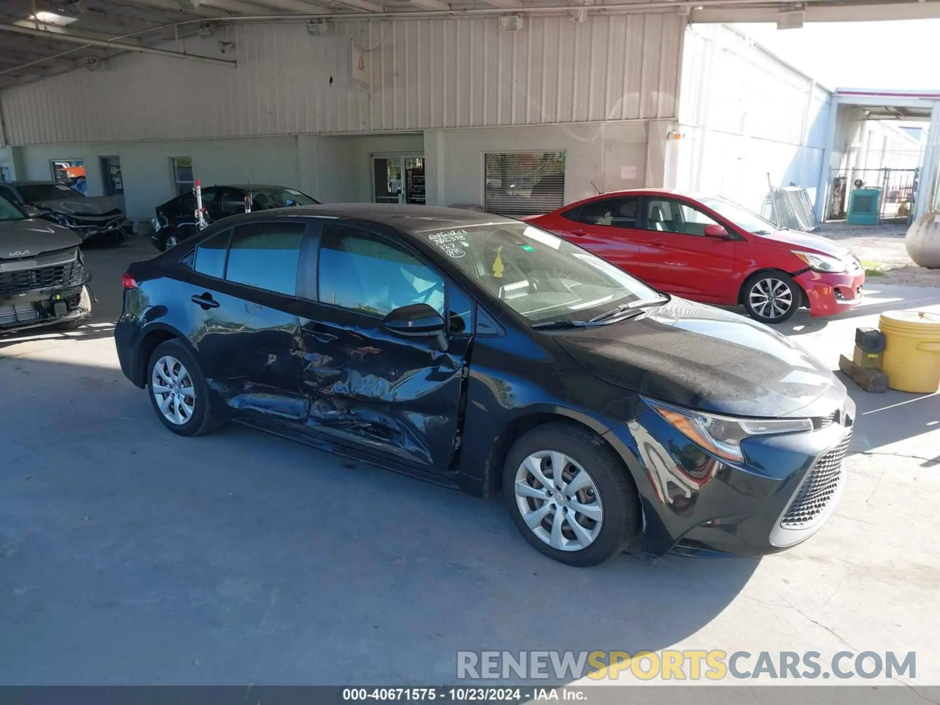 1 Photograph of a damaged car JTDEPMAE9MJ124576 TOYOTA COROLLA 2021
