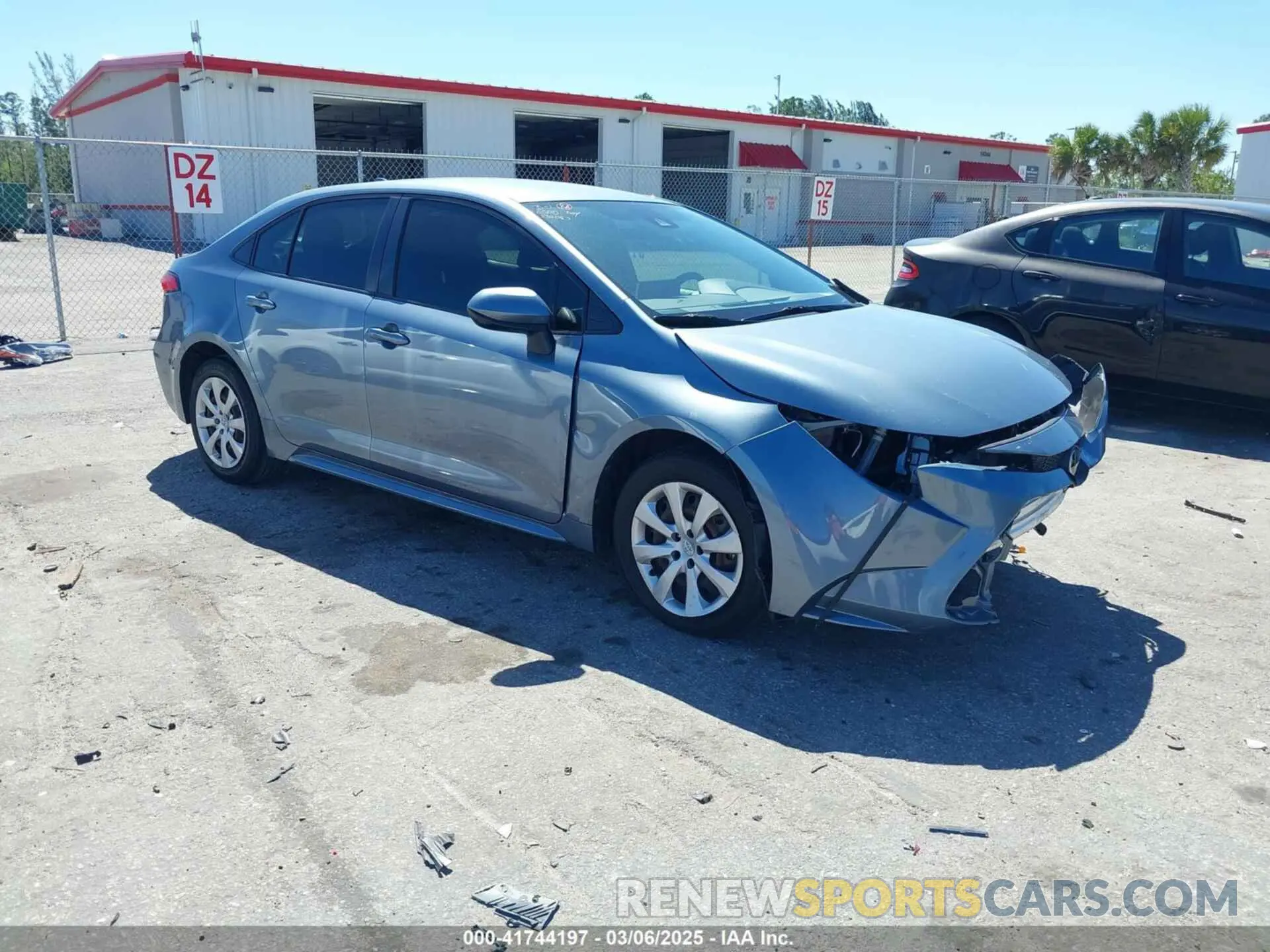 1 Photograph of a damaged car JTDEPMAE9MJ132063 TOYOTA COROLLA 2021