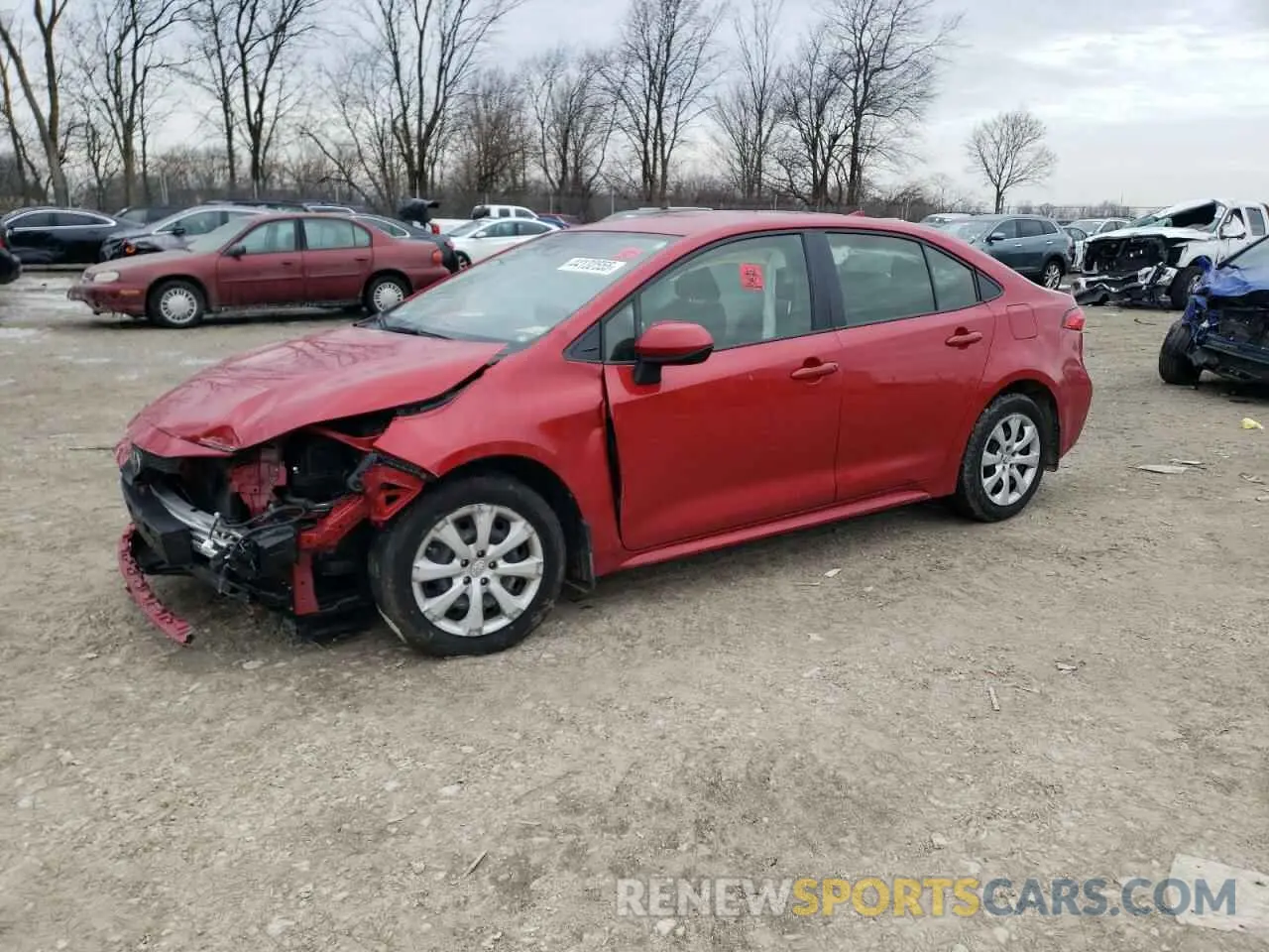 1 Photograph of a damaged car JTDEPMAE9MJ134685 TOYOTA COROLLA 2021