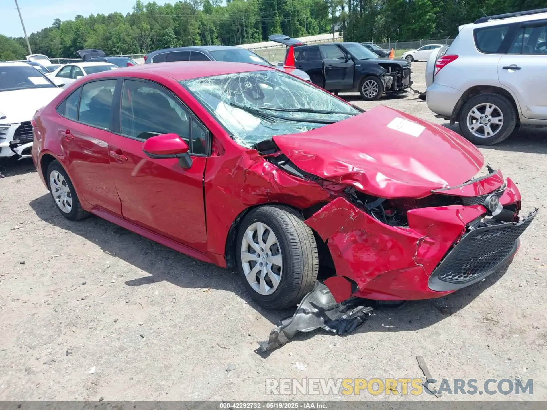 1 Photograph of a damaged car JTDEPMAE9MJ136002 TOYOTA COROLLA 2021
