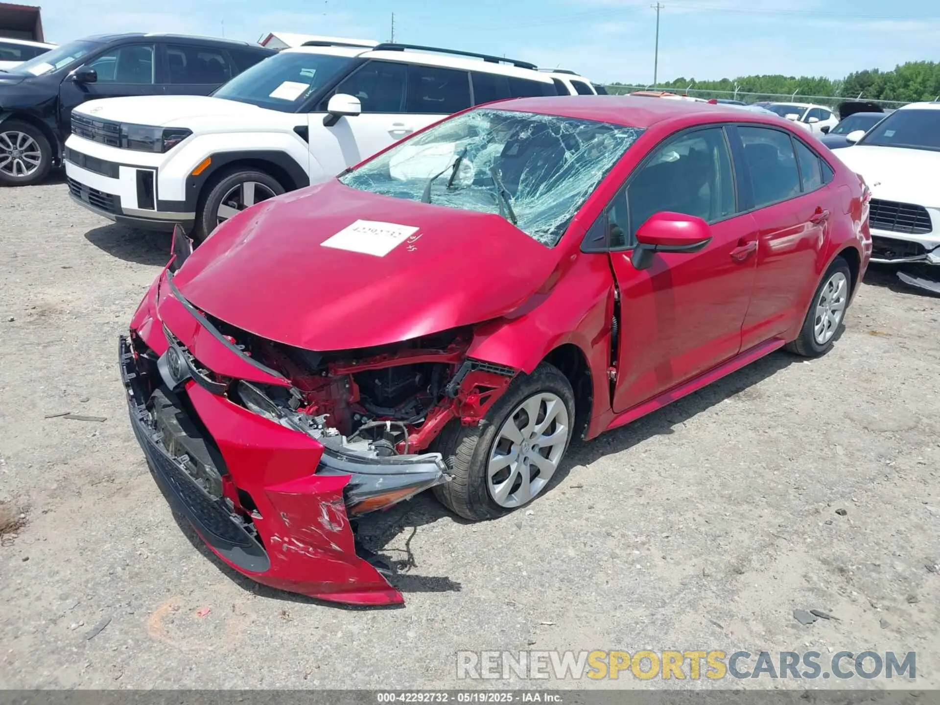 2 Photograph of a damaged car JTDEPMAE9MJ136002 TOYOTA COROLLA 2021