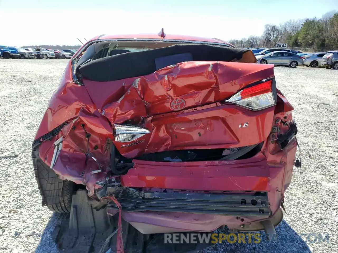 6 Photograph of a damaged car JTDEPMAE9MJ138087 TOYOTA COROLLA 2021