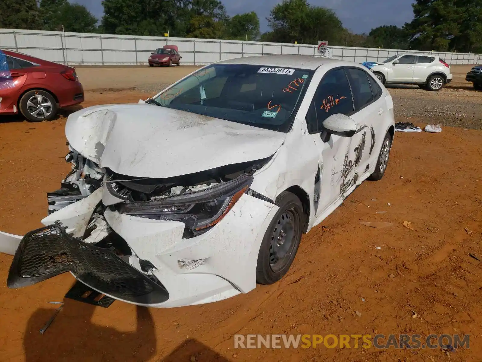 2 Photograph of a damaged car JTDEPMAE9MJ144178 TOYOTA COROLLA 2021