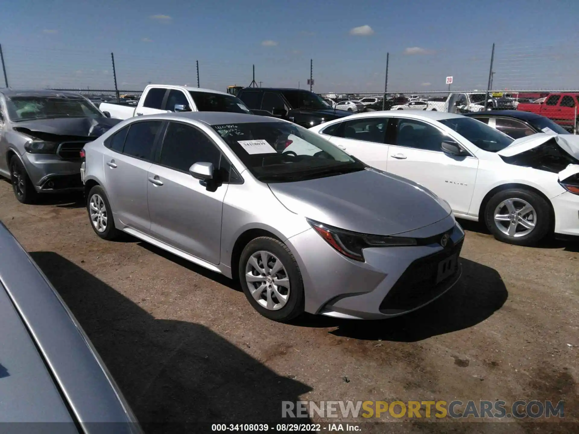 1 Photograph of a damaged car JTDEPMAE9MJ150353 TOYOTA COROLLA 2021