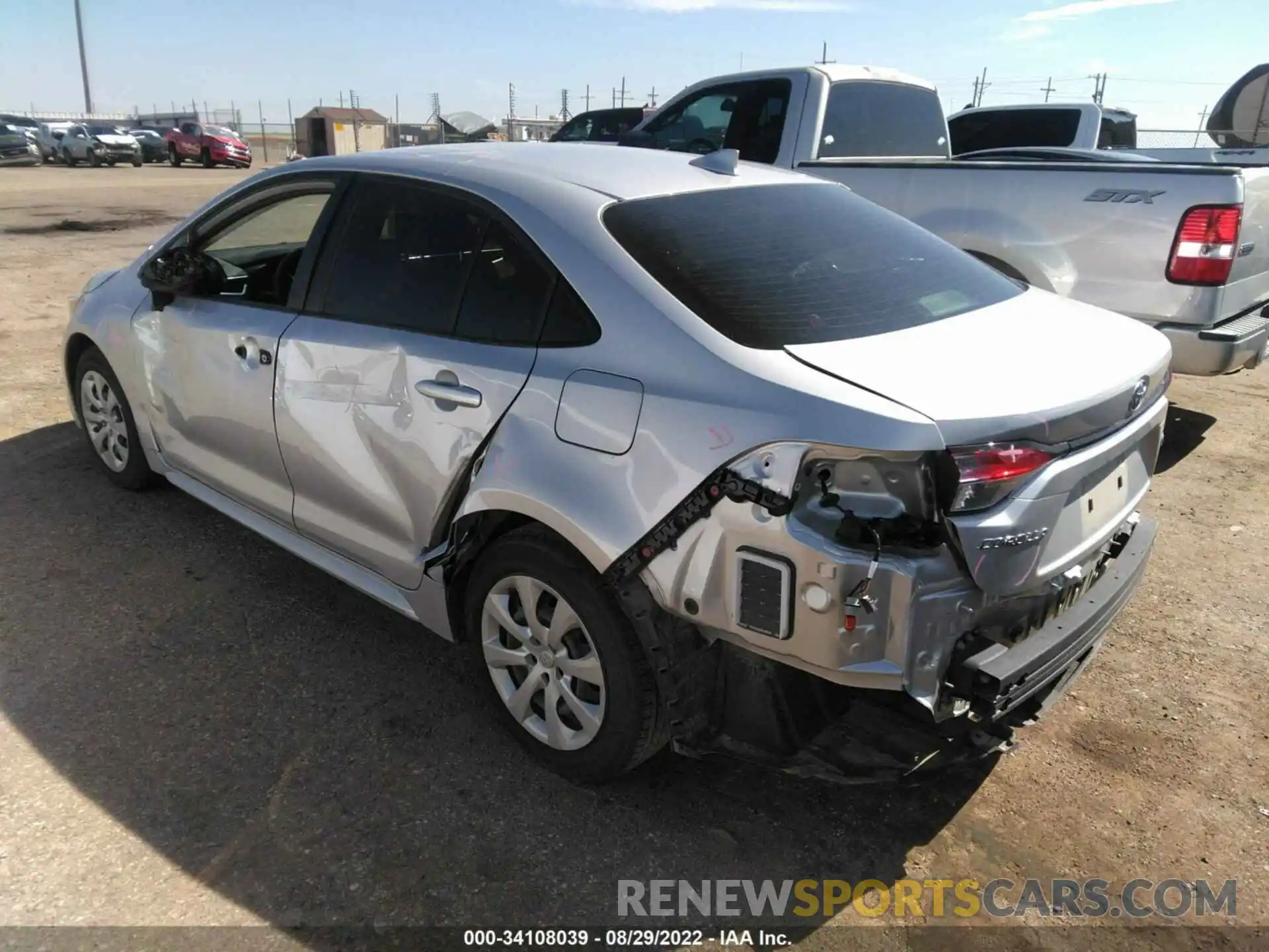 3 Photograph of a damaged car JTDEPMAE9MJ150353 TOYOTA COROLLA 2021