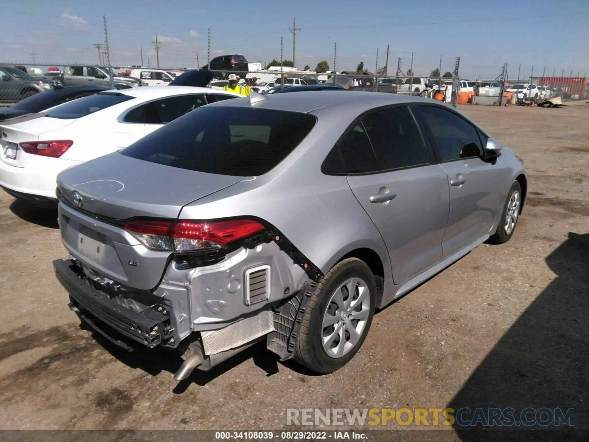 4 Photograph of a damaged car JTDEPMAE9MJ150353 TOYOTA COROLLA 2021