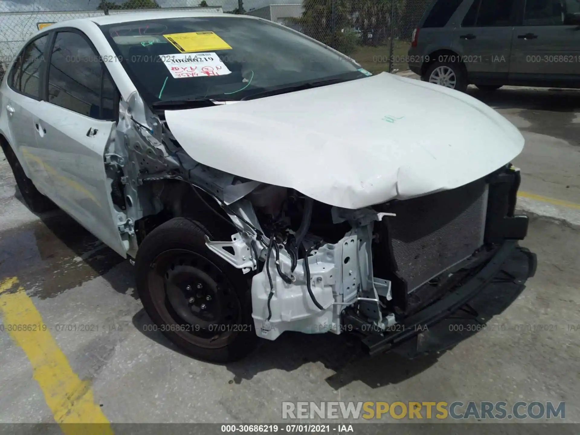 6 Photograph of a damaged car JTDEPMAE9MJ151552 TOYOTA COROLLA 2021