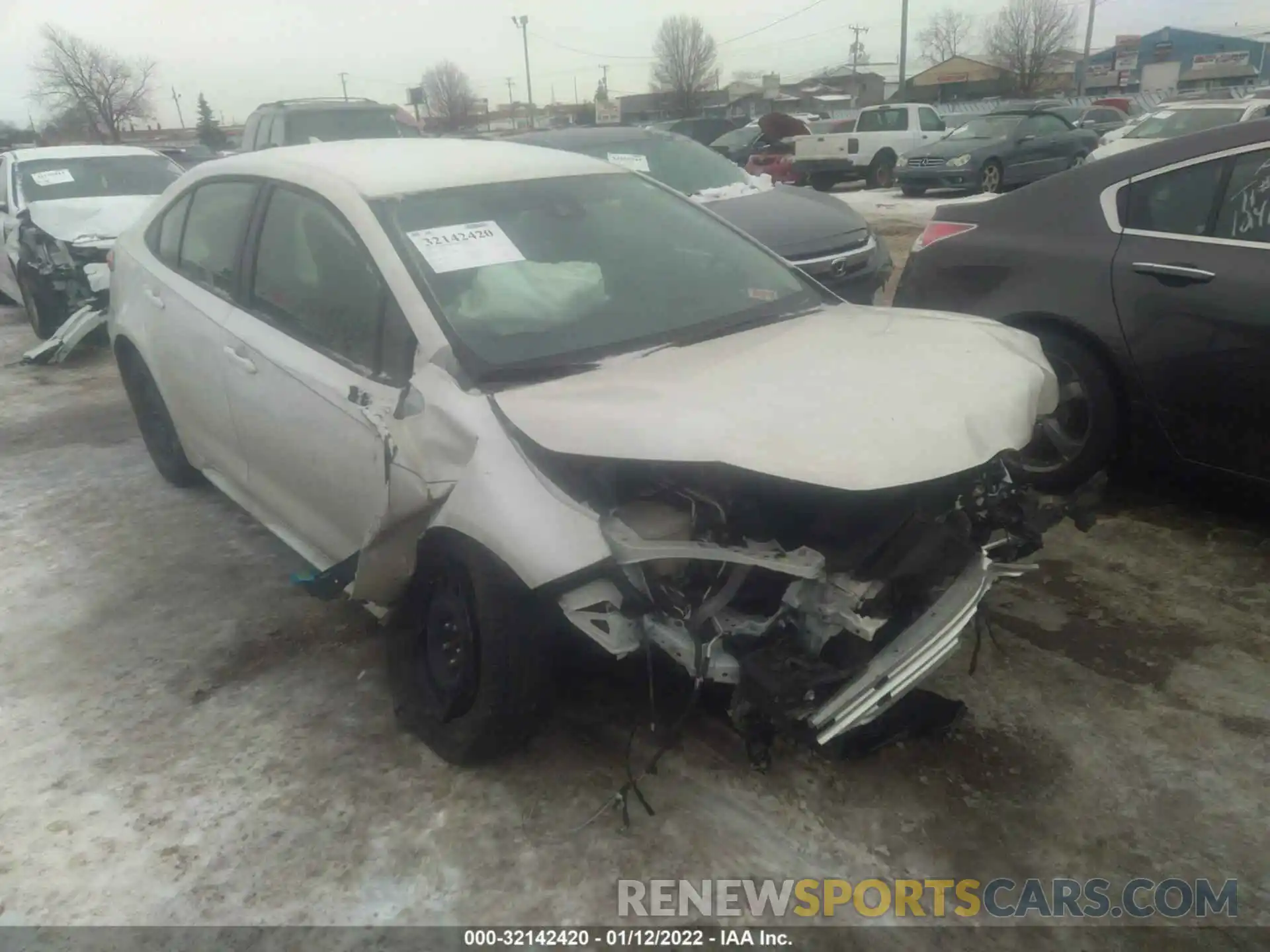 1 Photograph of a damaged car JTDEPMAE9MJ157173 TOYOTA COROLLA 2021