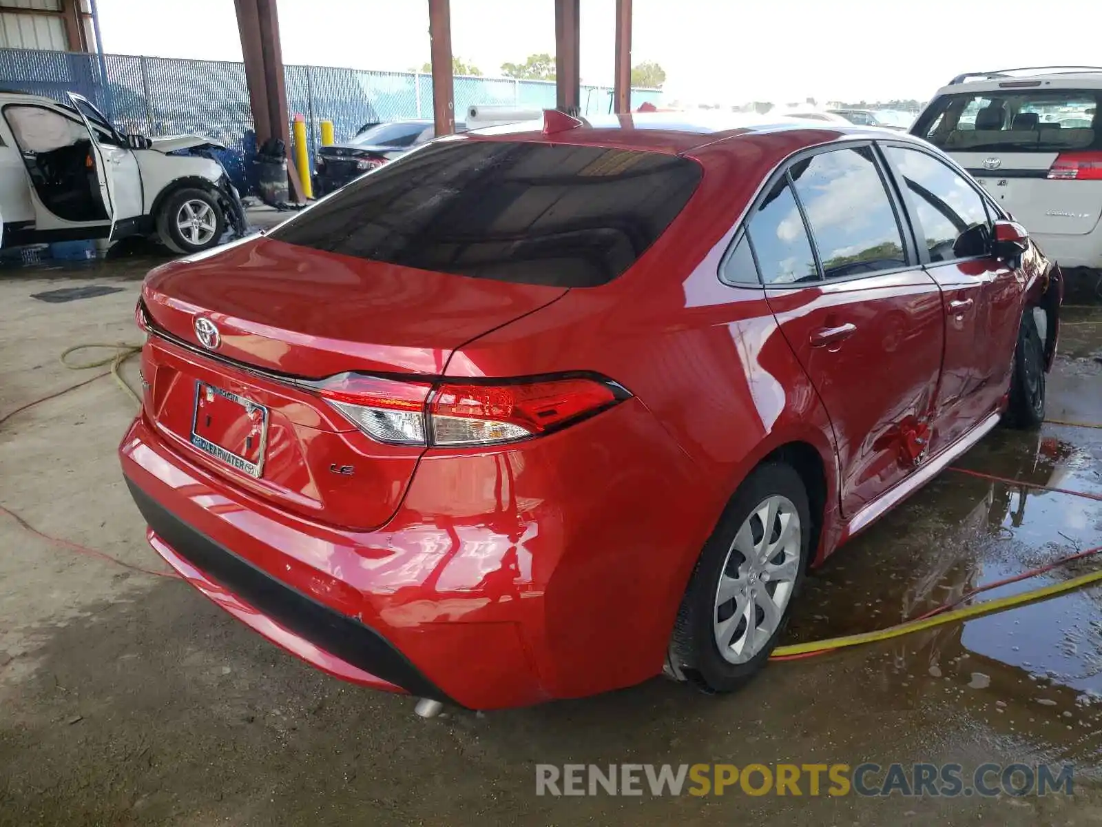 4 Photograph of a damaged car JTDEPMAE9MJ160445 TOYOTA COROLLA 2021