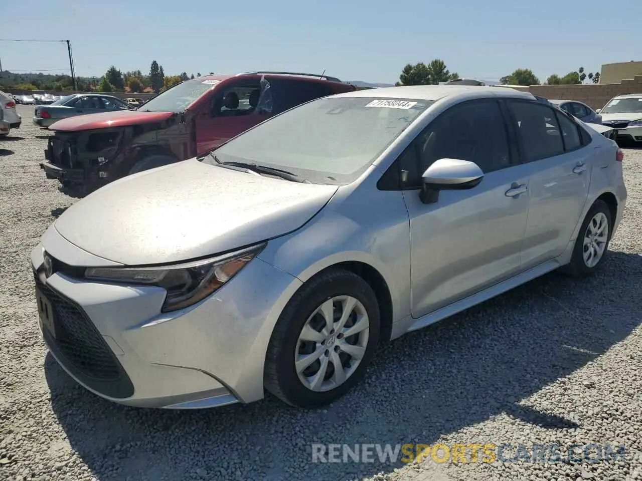 1 Photograph of a damaged car JTDEPMAE9MJ161899 TOYOTA COROLLA 2021