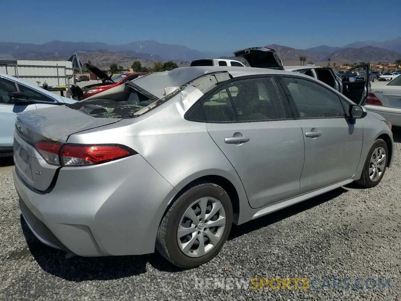 3 Photograph of a damaged car JTDEPMAE9MJ161899 TOYOTA COROLLA 2021