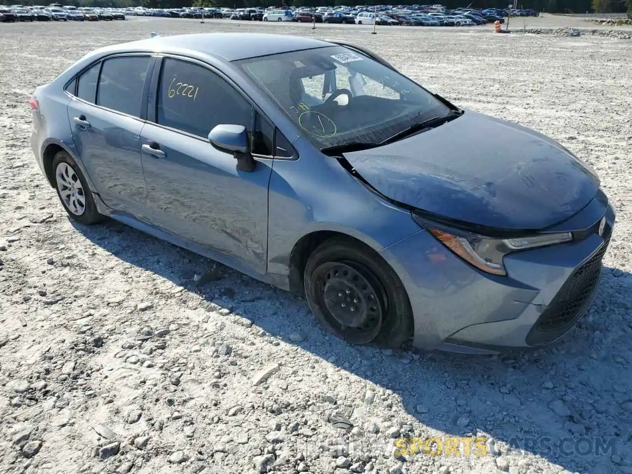 1 Photograph of a damaged car JTDEPMAE9MJ164642 TOYOTA COROLLA 2021