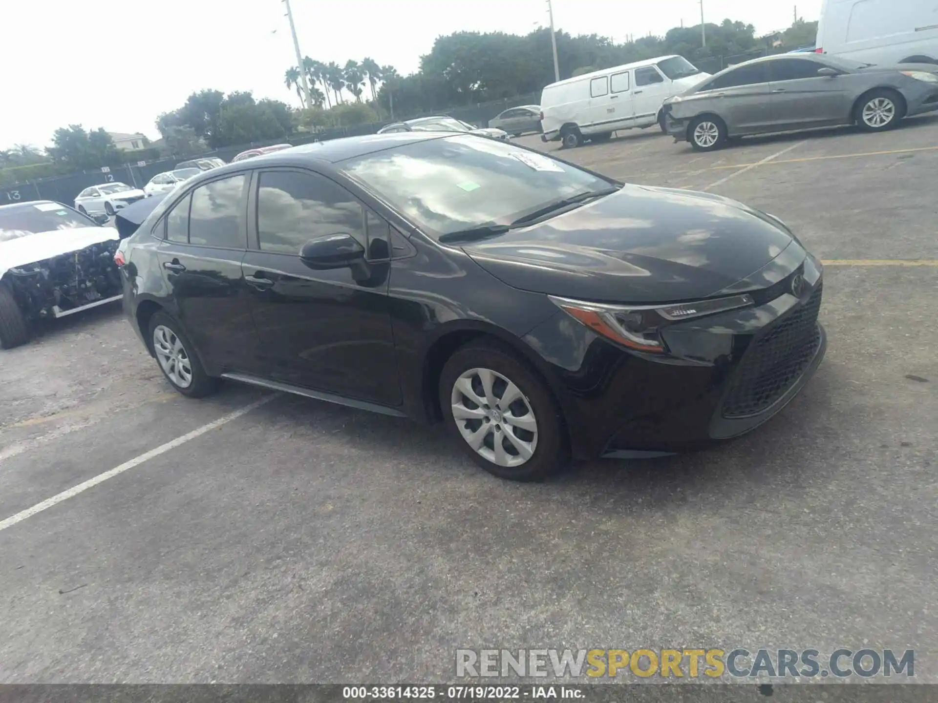 1 Photograph of a damaged car JTDEPMAE9MJ167136 TOYOTA COROLLA 2021