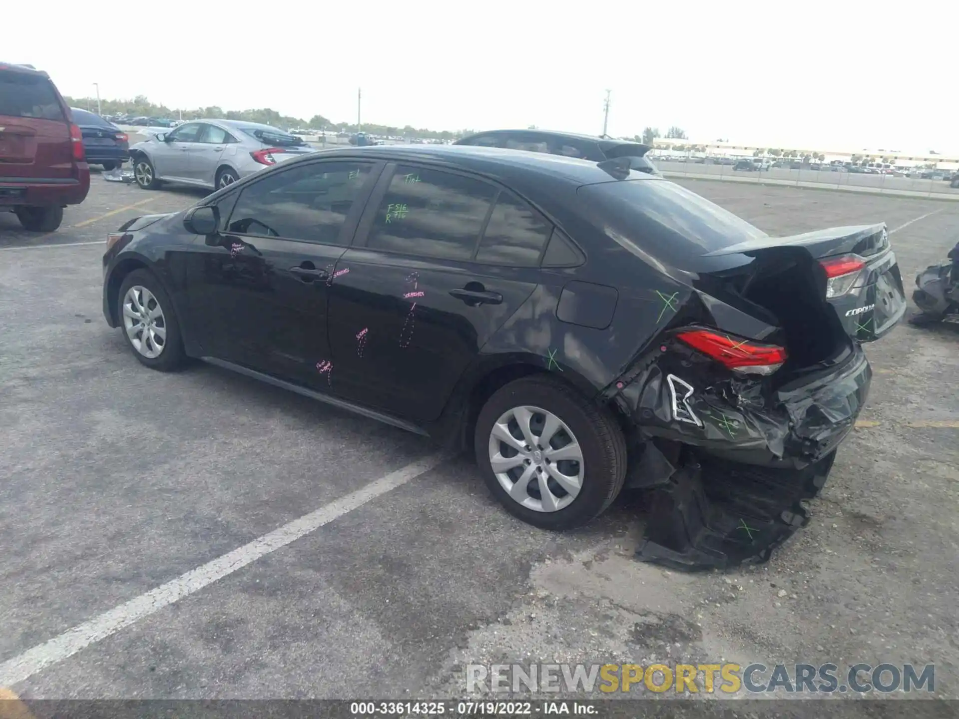 3 Photograph of a damaged car JTDEPMAE9MJ167136 TOYOTA COROLLA 2021