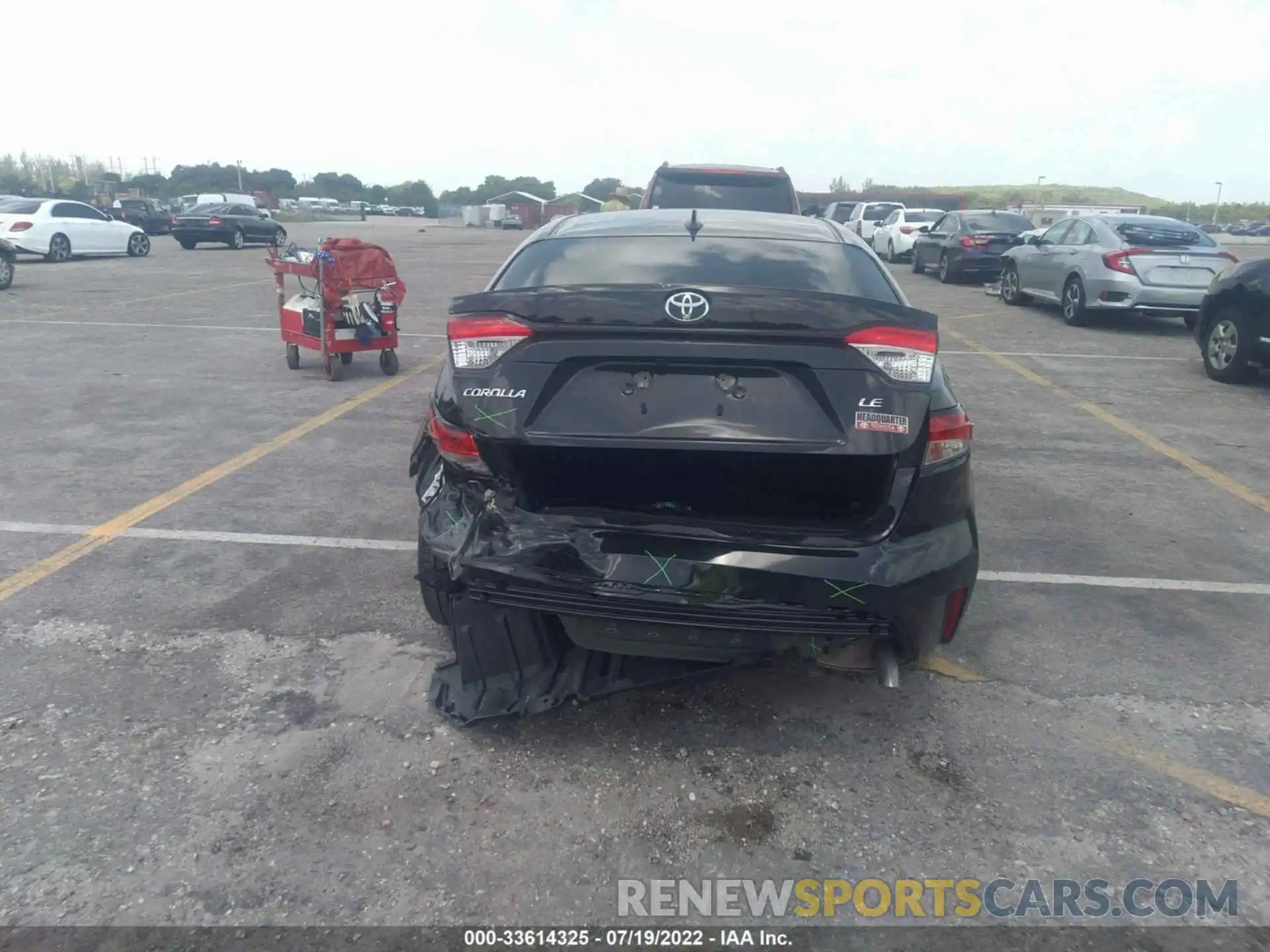 6 Photograph of a damaged car JTDEPMAE9MJ167136 TOYOTA COROLLA 2021