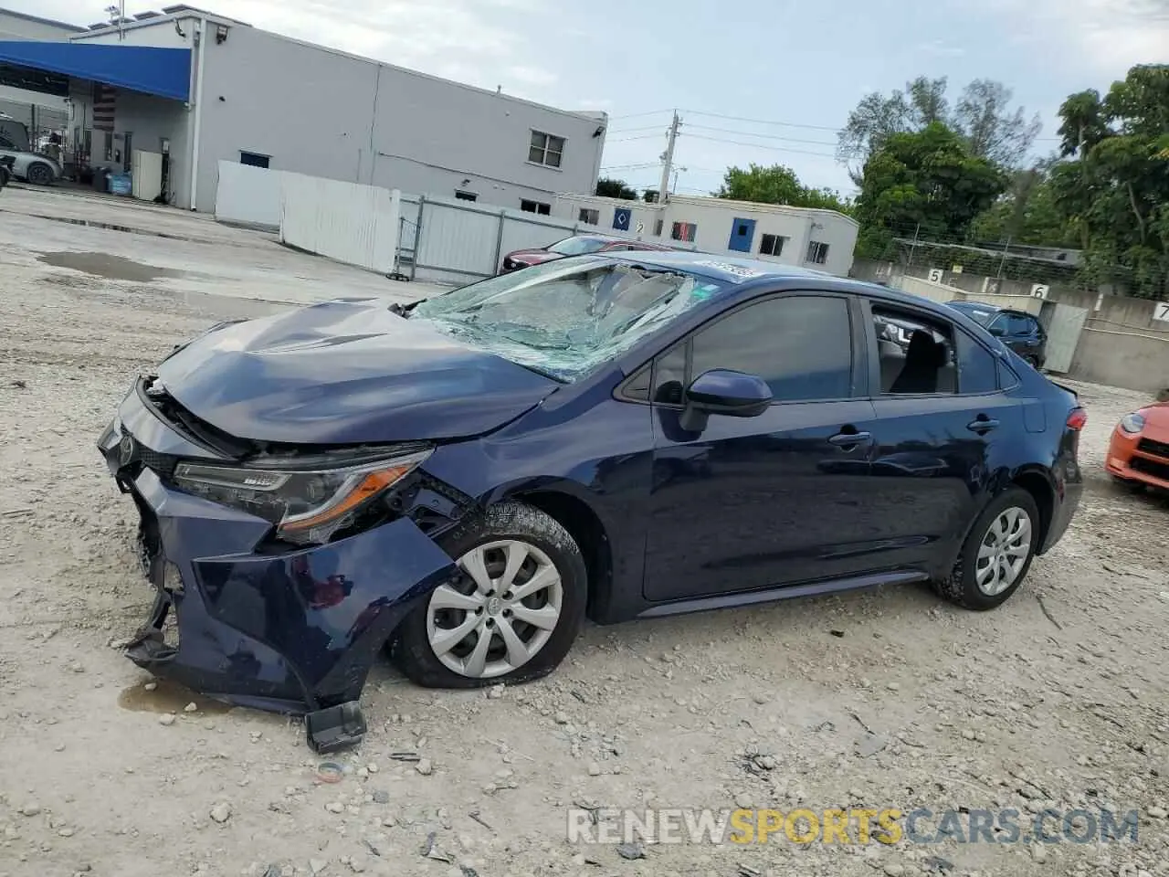 1 Photograph of a damaged car JTDEPMAE9MJ170876 TOYOTA COROLLA 2021