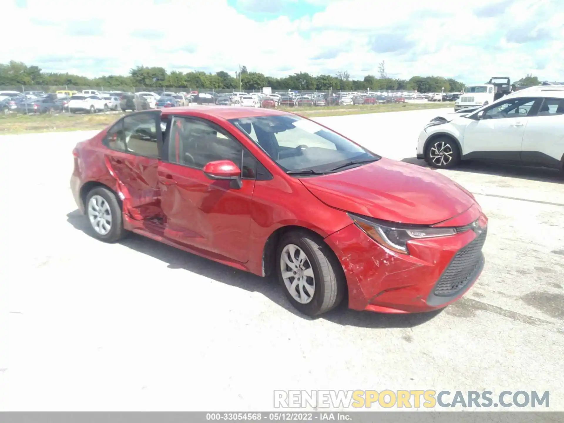 1 Photograph of a damaged car JTDEPMAE9MJ172322 TOYOTA COROLLA 2021