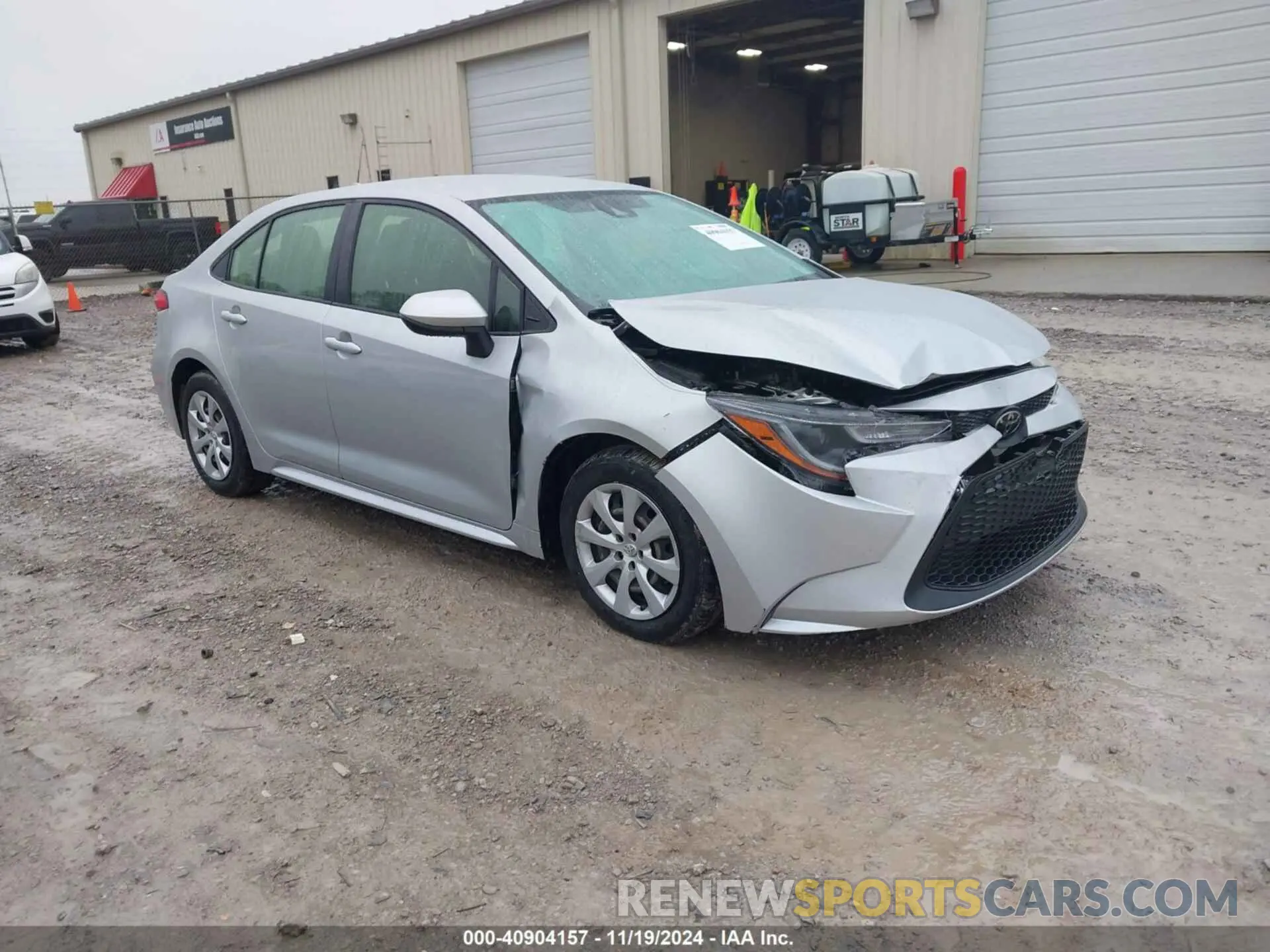 1 Photograph of a damaged car JTDEPMAE9MJ180596 TOYOTA COROLLA 2021