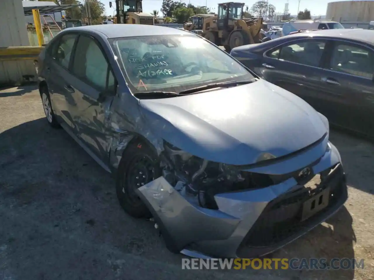 1 Photograph of a damaged car JTDEPMAE9MJ182476 TOYOTA COROLLA 2021