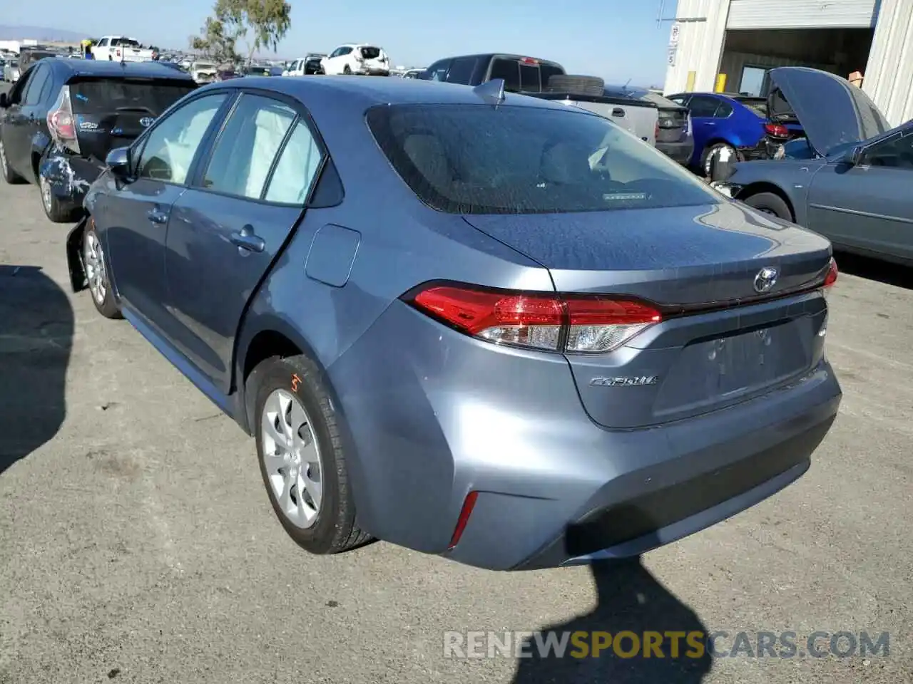 3 Photograph of a damaged car JTDEPMAE9MJ182476 TOYOTA COROLLA 2021