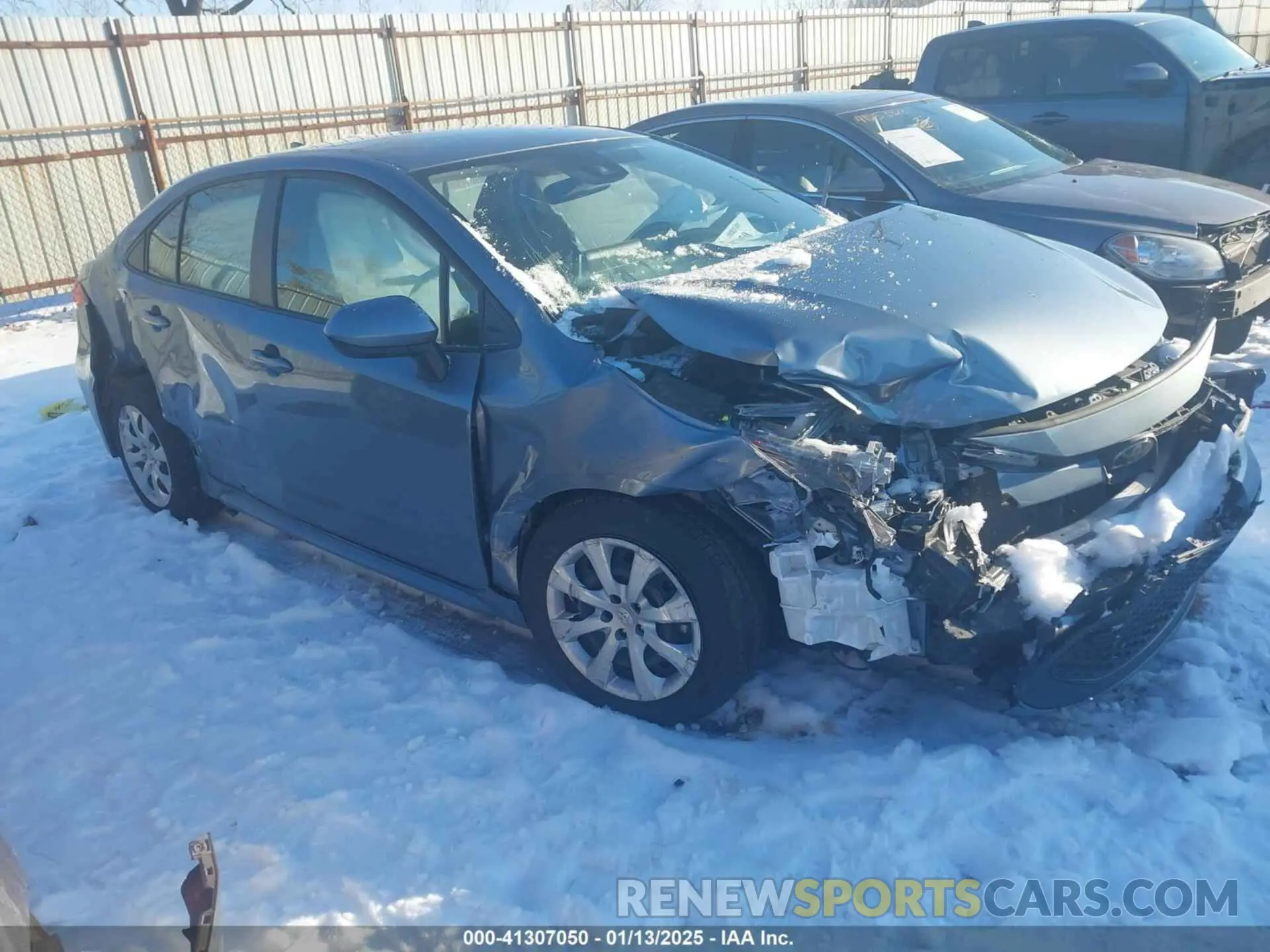 1 Photograph of a damaged car JTDEPMAE9MJ189752 TOYOTA COROLLA 2021