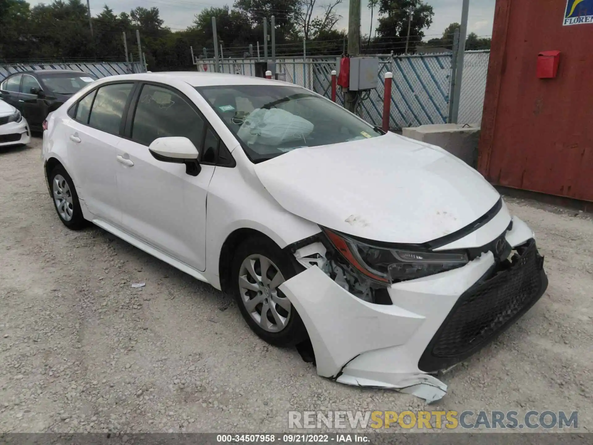 1 Photograph of a damaged car JTDEPMAEXMJ117457 TOYOTA COROLLA 2021