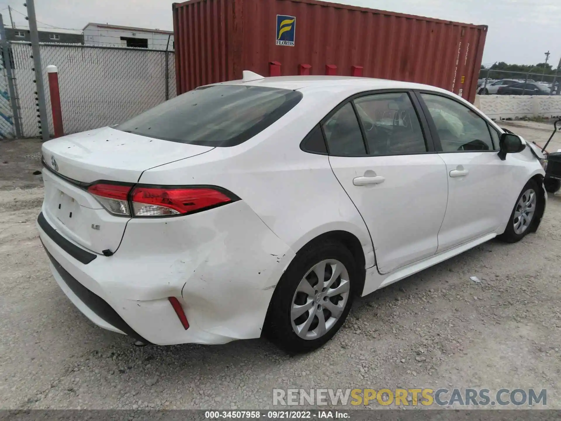 4 Photograph of a damaged car JTDEPMAEXMJ117457 TOYOTA COROLLA 2021