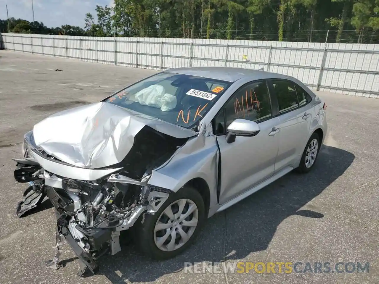 2 Photograph of a damaged car JTDEPMAEXMJ124215 TOYOTA COROLLA 2021