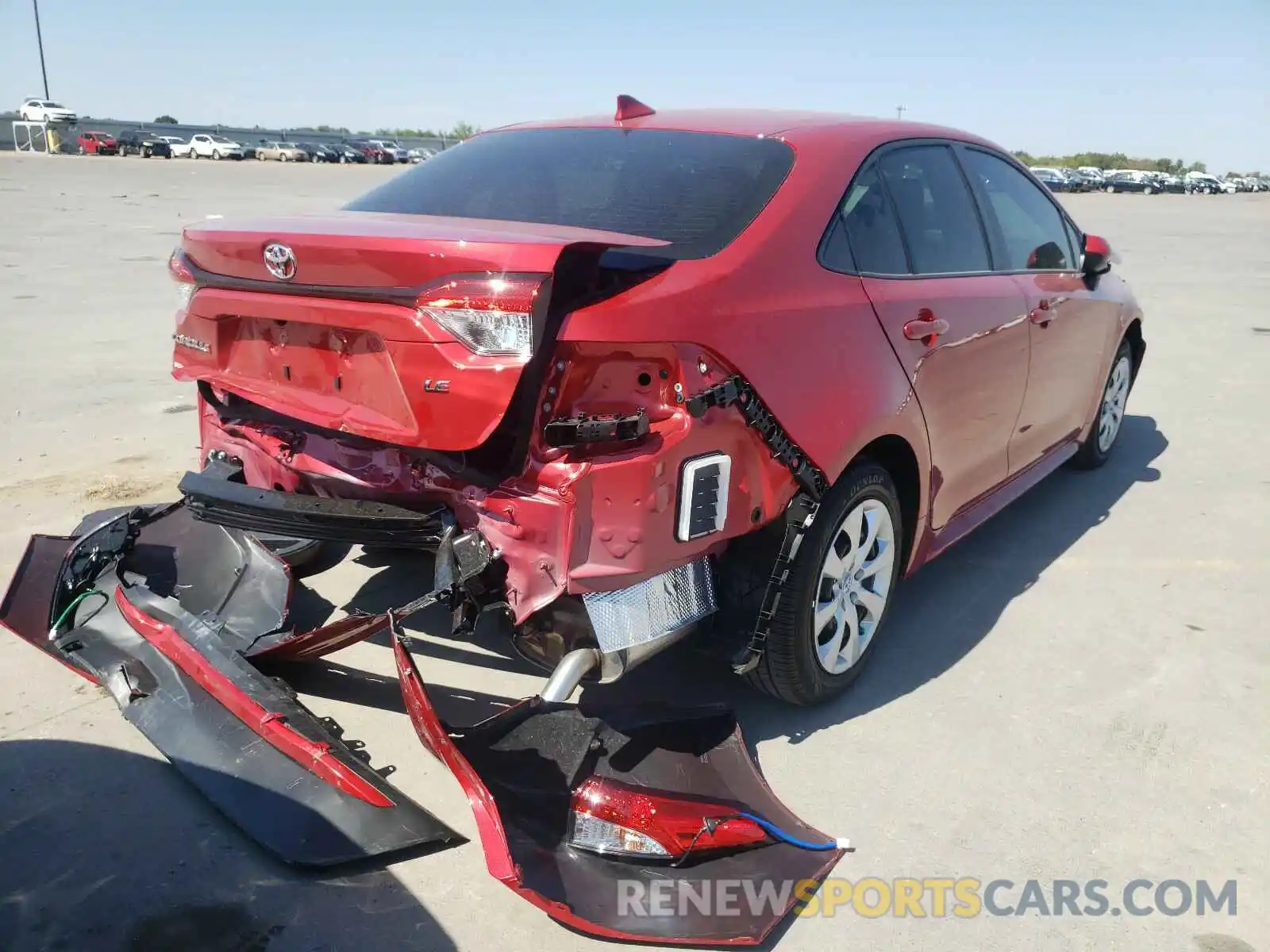 4 Photograph of a damaged car JTDEPMAEXMJ126871 TOYOTA COROLLA 2021