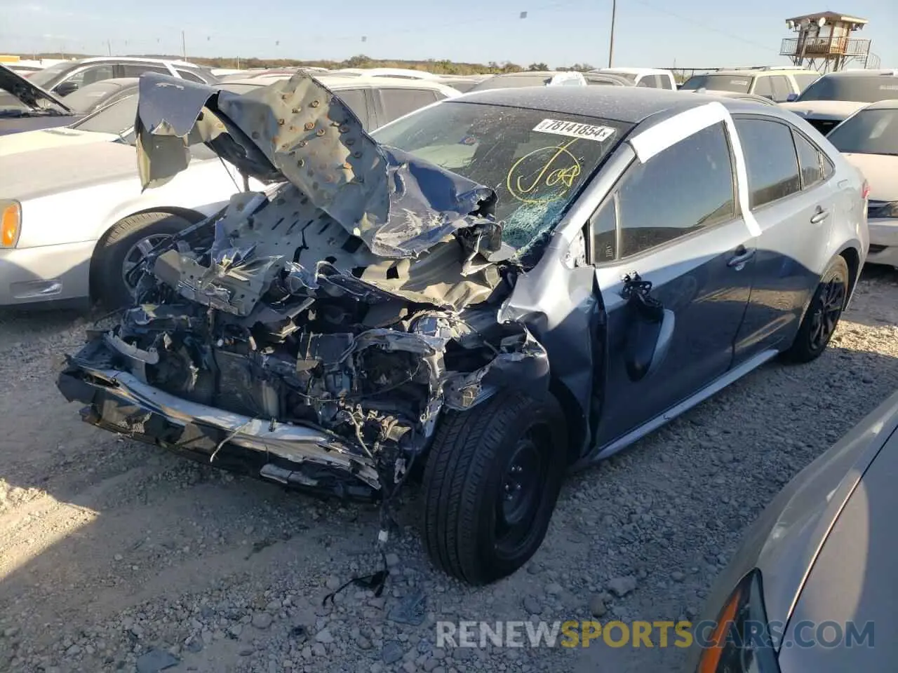 1 Photograph of a damaged car JTDEPMAEXMJ127034 TOYOTA COROLLA 2021