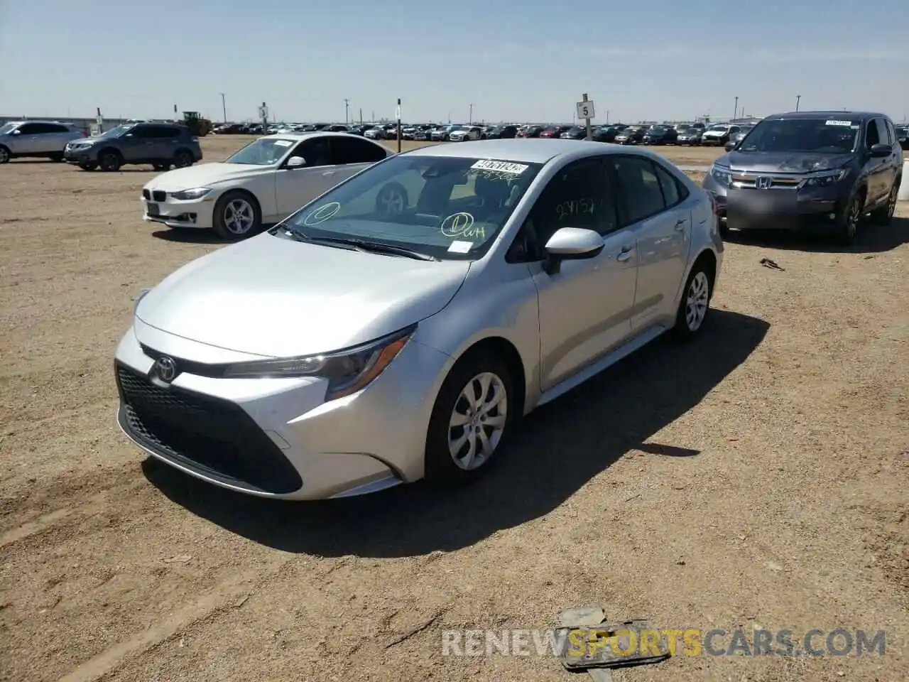 2 Photograph of a damaged car JTDEPMAEXMJ128362 TOYOTA COROLLA 2021