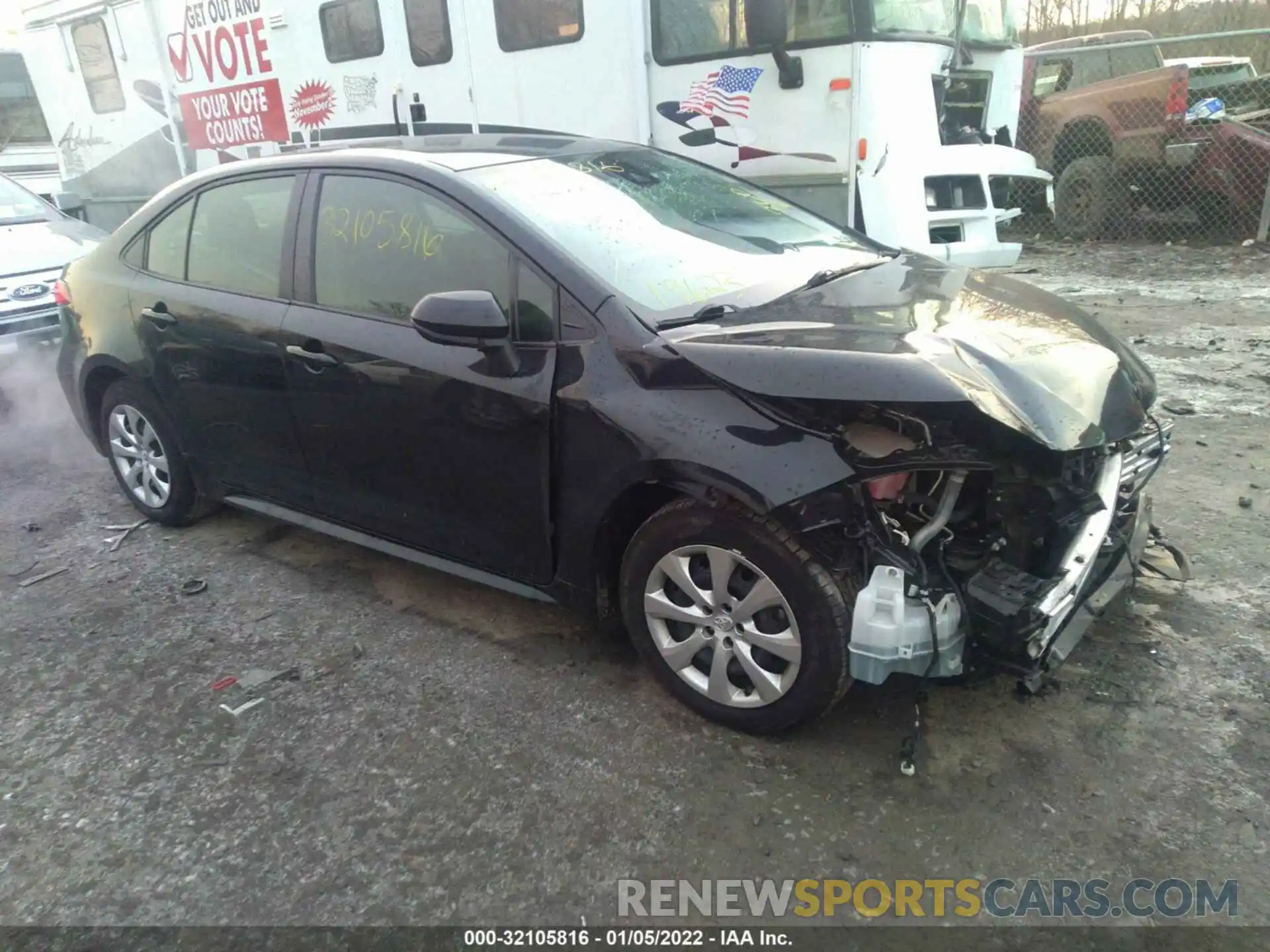 1 Photograph of a damaged car JTDEPMAEXMJ128894 TOYOTA COROLLA 2021