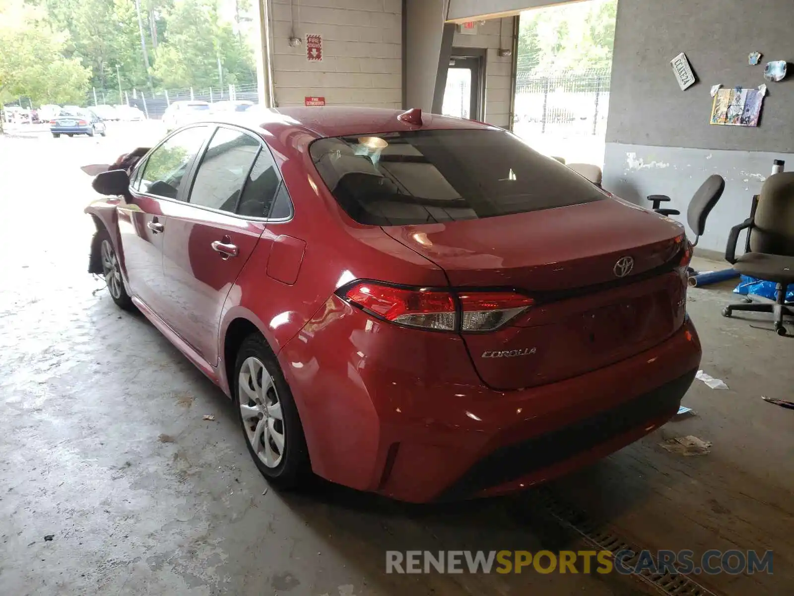 3 Photograph of a damaged car JTDEPMAEXMJ129382 TOYOTA COROLLA 2021