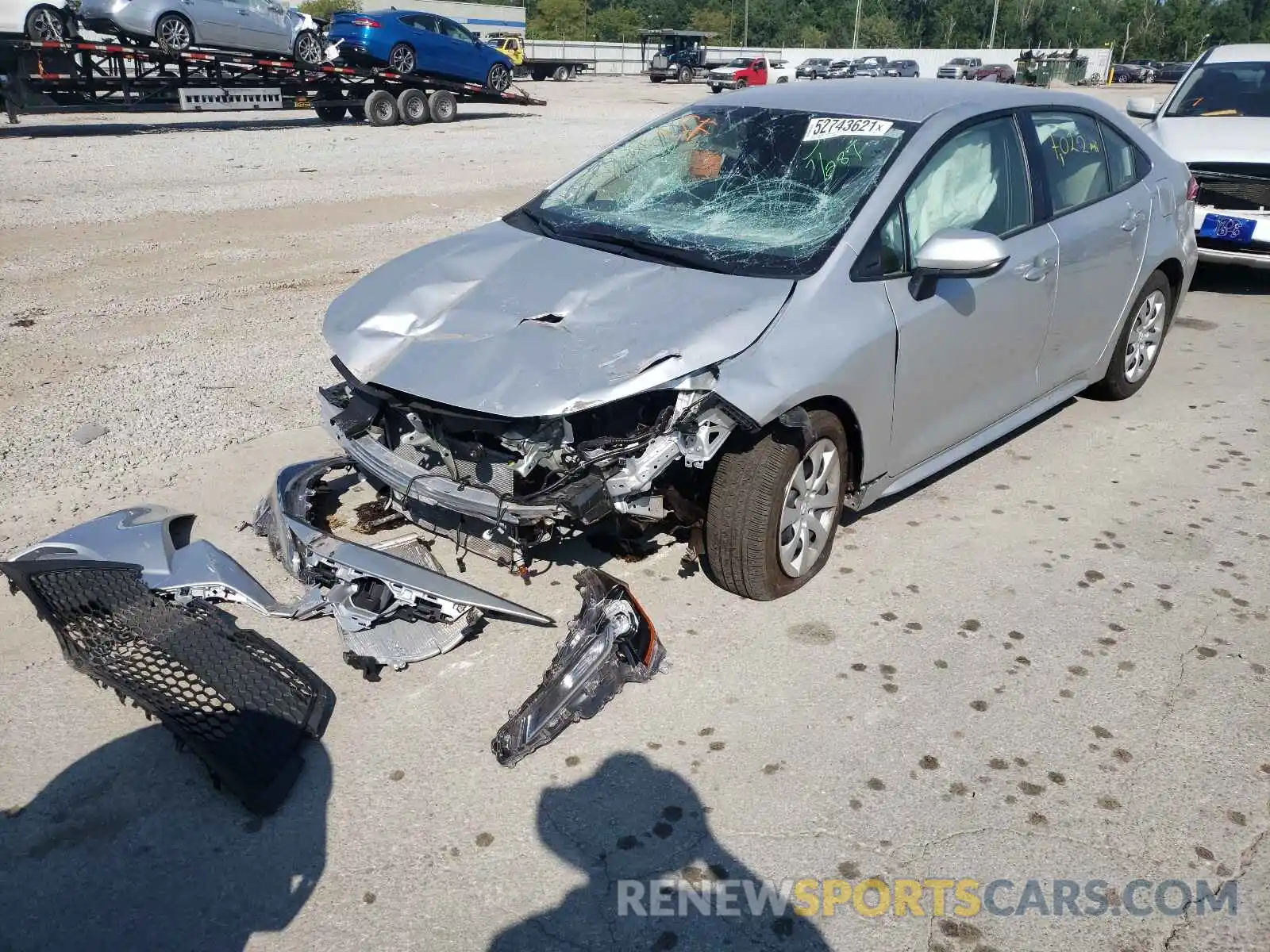 2 Photograph of a damaged car JTDEPMAEXMJ130662 TOYOTA COROLLA 2021