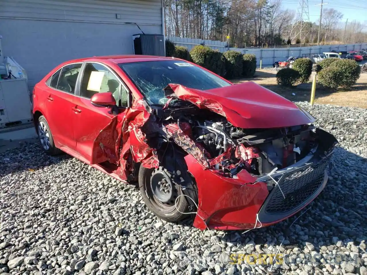 1 Photograph of a damaged car JTDEPMAEXMJ131343 TOYOTA COROLLA 2021