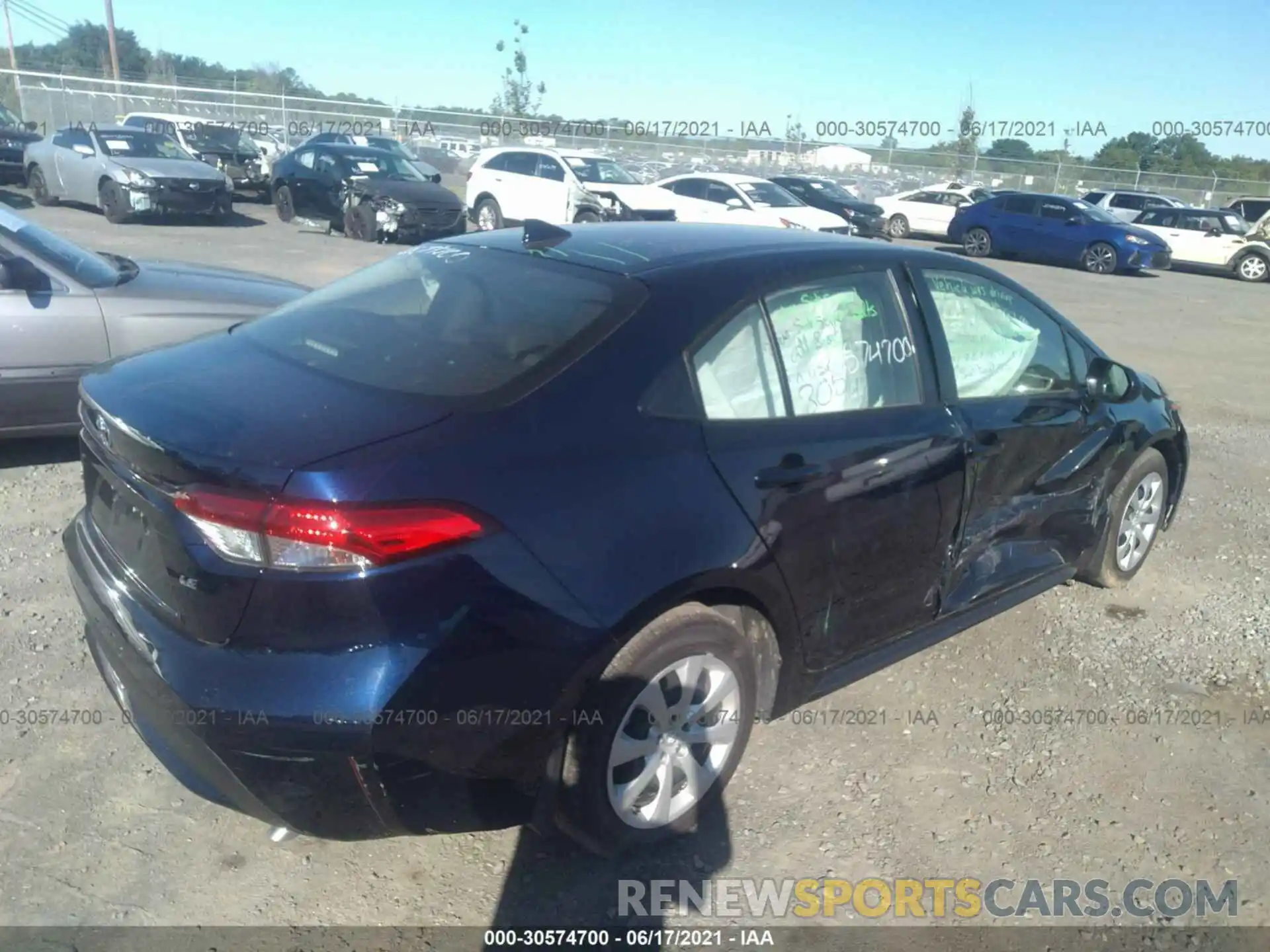 4 Photograph of a damaged car JTDEPMAEXMJ136316 TOYOTA COROLLA 2021