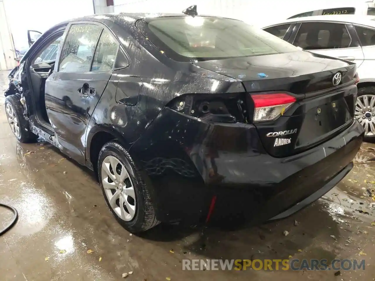 3 Photograph of a damaged car JTDEPMAEXMJ137434 TOYOTA COROLLA 2021