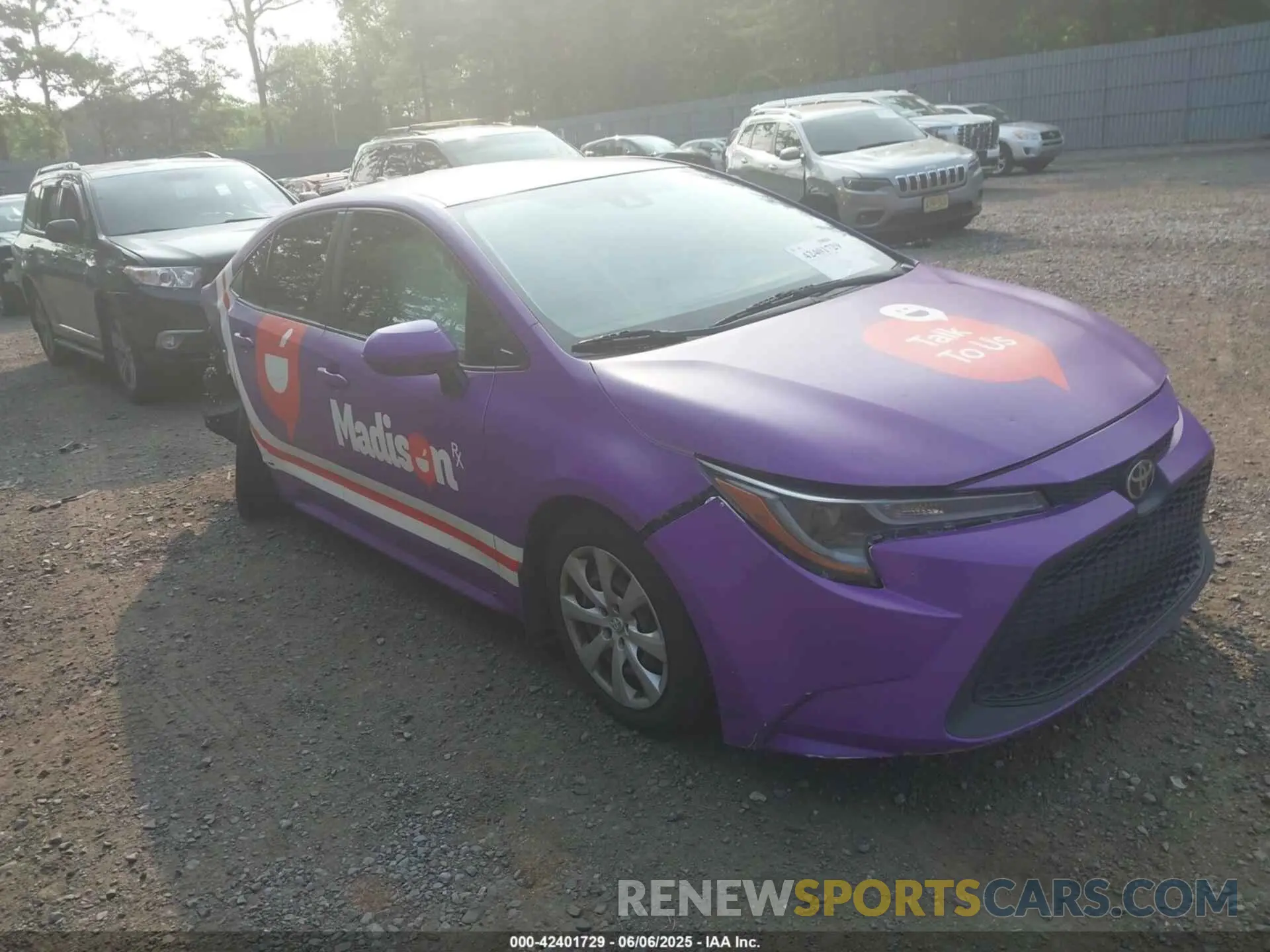 1 Photograph of a damaged car JTDEPMAEXMJ139393 TOYOTA COROLLA 2021