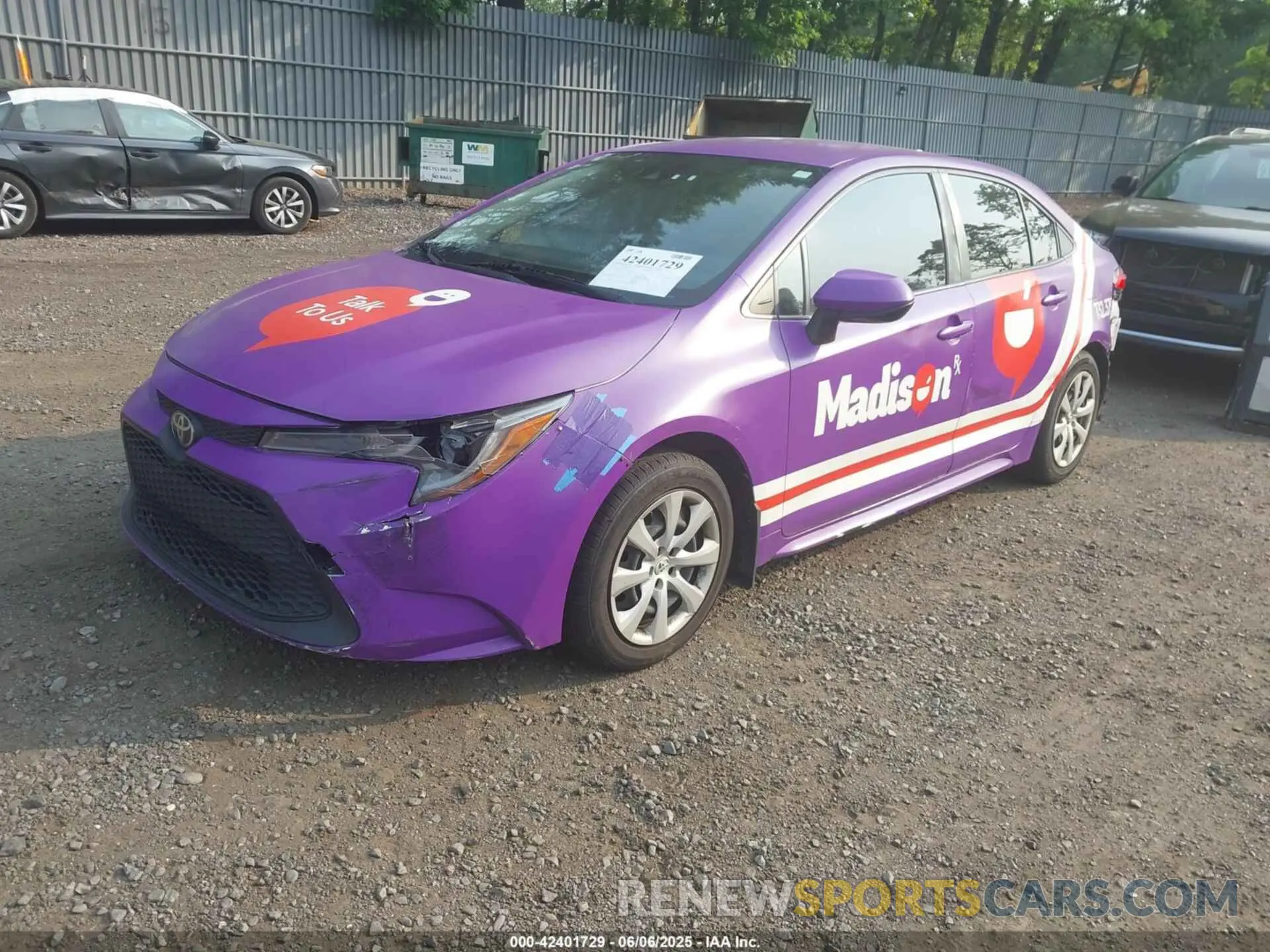 2 Photograph of a damaged car JTDEPMAEXMJ139393 TOYOTA COROLLA 2021