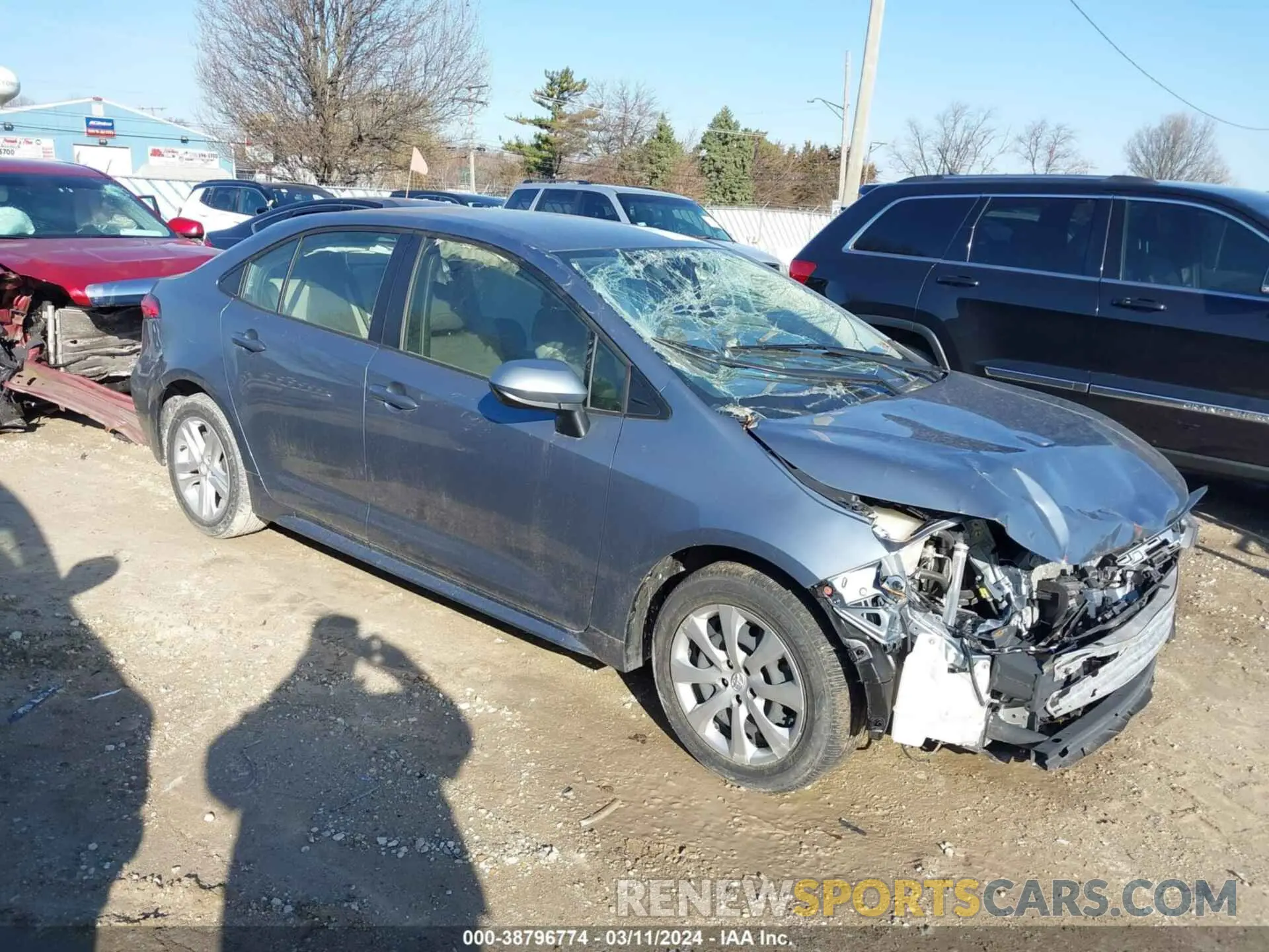 1 Photograph of a damaged car JTDEPMAEXMJ139958 TOYOTA COROLLA 2021