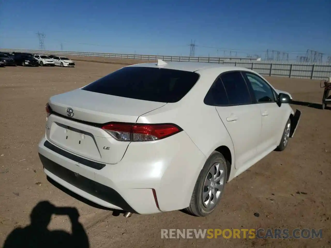 4 Photograph of a damaged car JTDEPMAEXMJ140155 TOYOTA COROLLA 2021