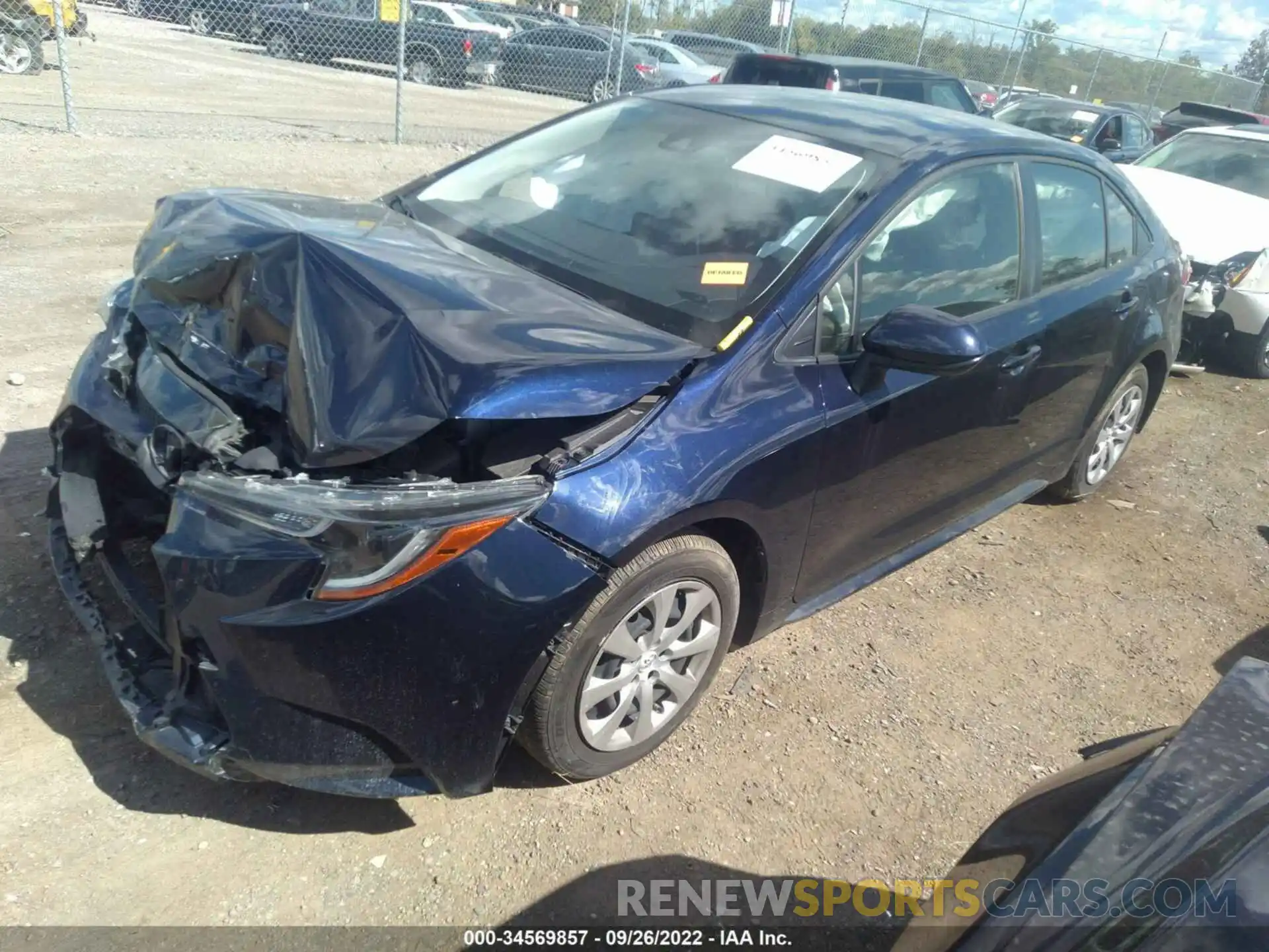 2 Photograph of a damaged car JTDEPMAEXMJ143914 TOYOTA COROLLA 2021