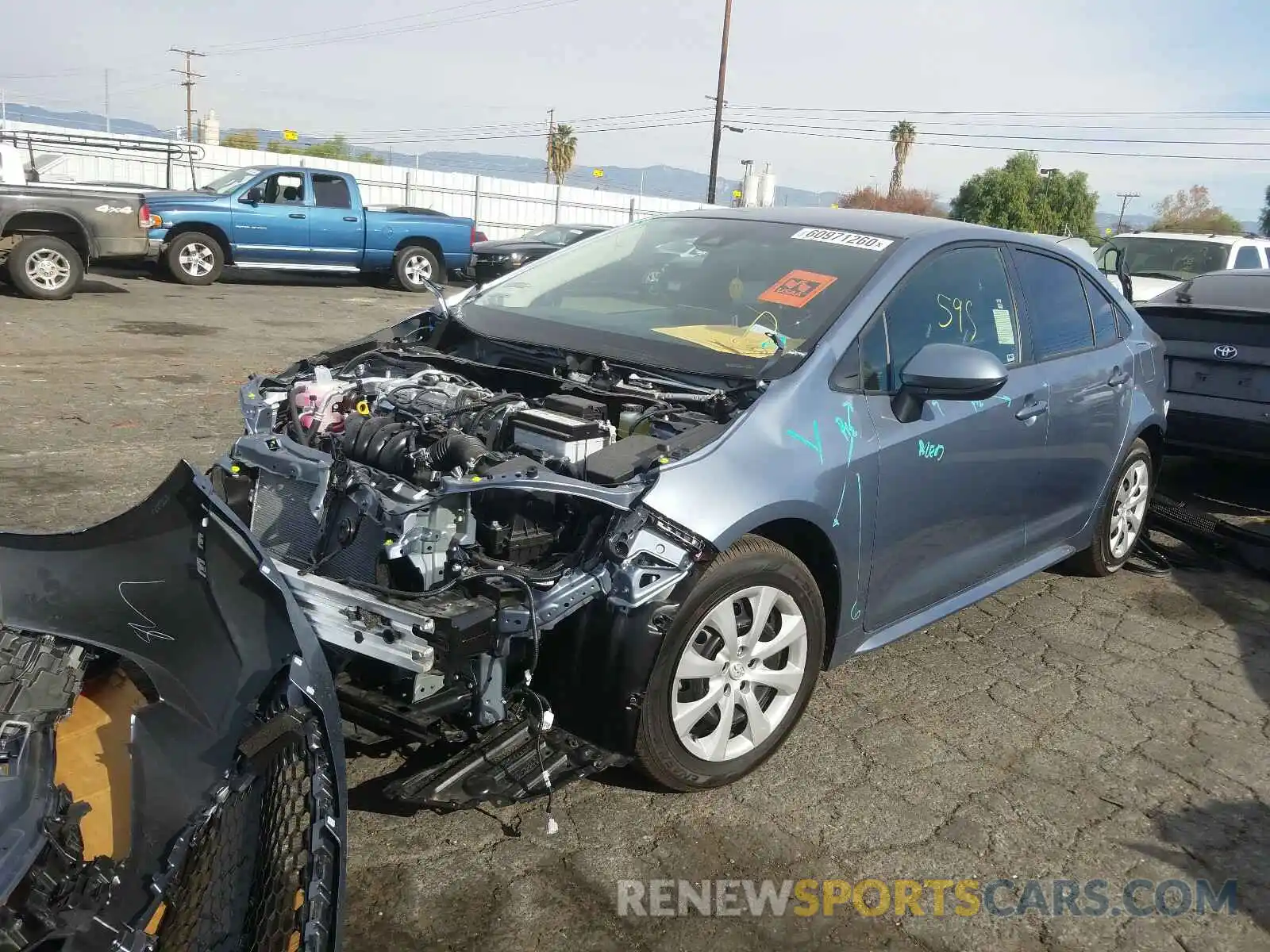 2 Photograph of a damaged car JTDEPMAEXMJ148045 TOYOTA COROLLA 2021