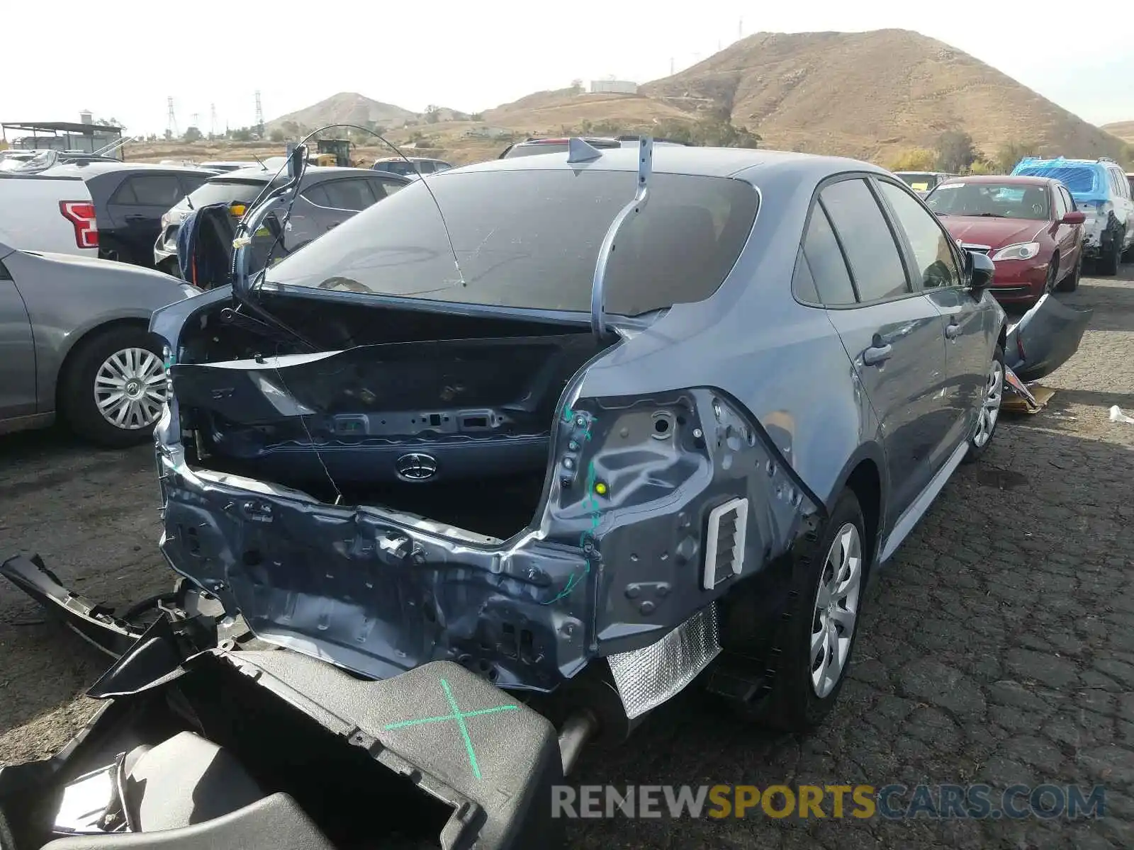 4 Photograph of a damaged car JTDEPMAEXMJ148045 TOYOTA COROLLA 2021