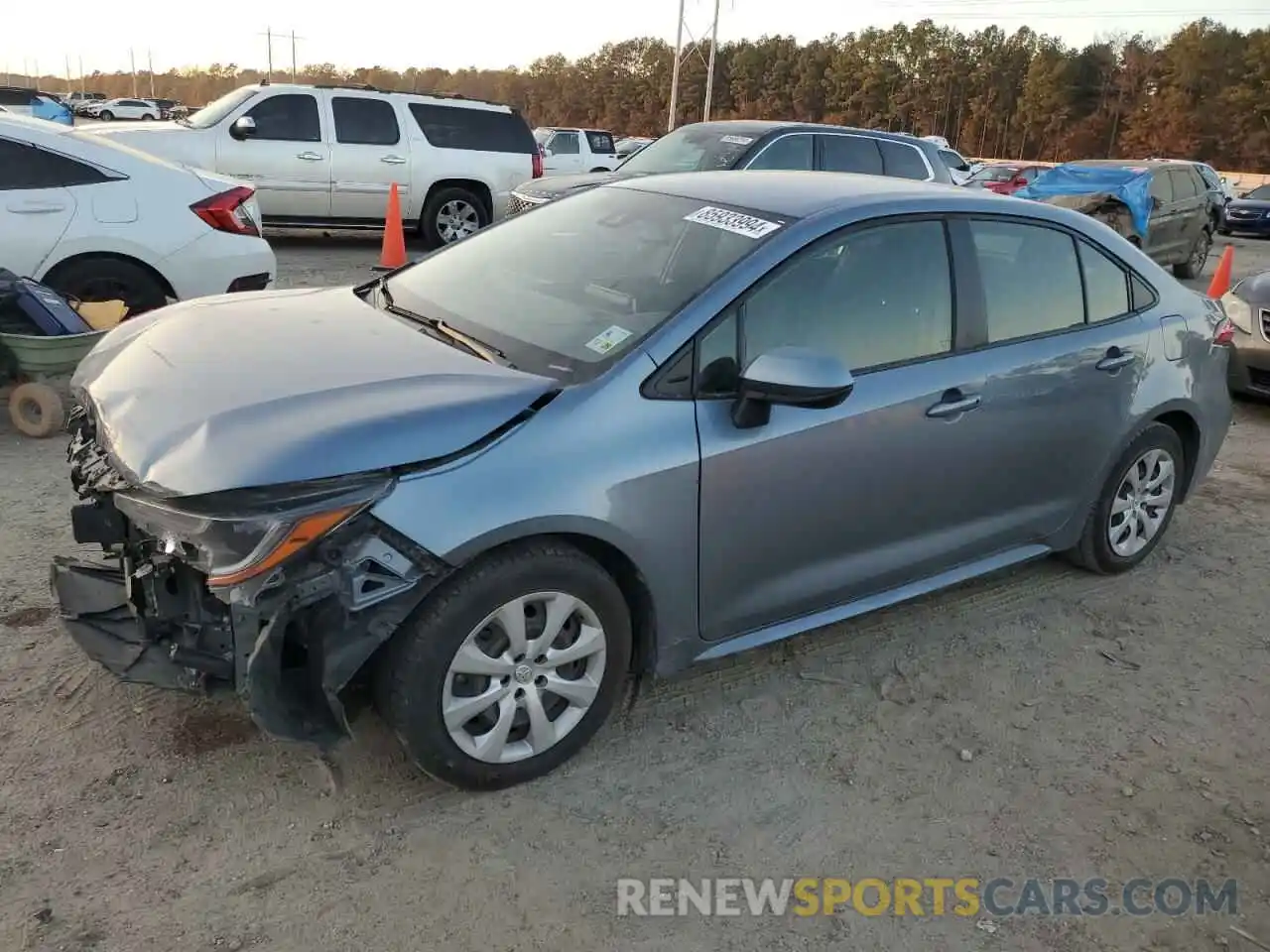 1 Photograph of a damaged car JTDEPMAEXMJ148496 TOYOTA COROLLA 2021