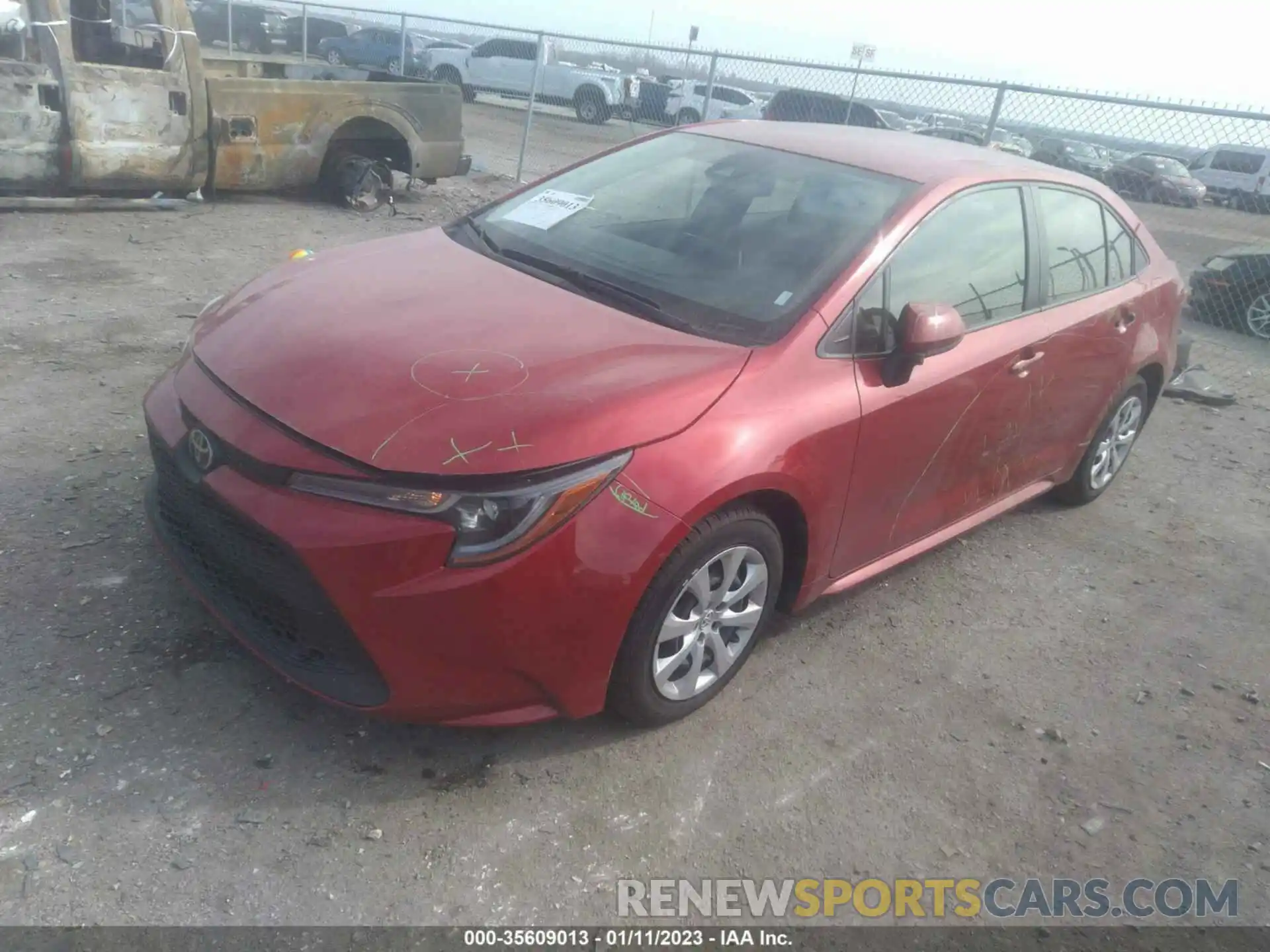 2 Photograph of a damaged car JTDEPMAEXMJ150636 TOYOTA COROLLA 2021