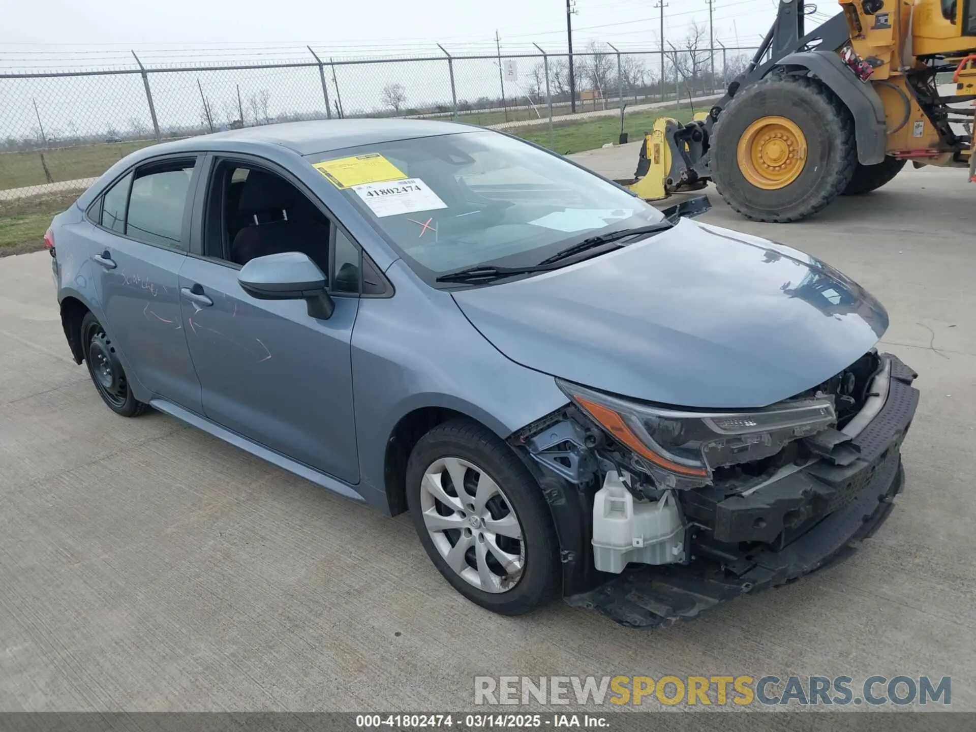 1 Photograph of a damaged car JTDEPMAEXMJ151592 TOYOTA COROLLA 2021